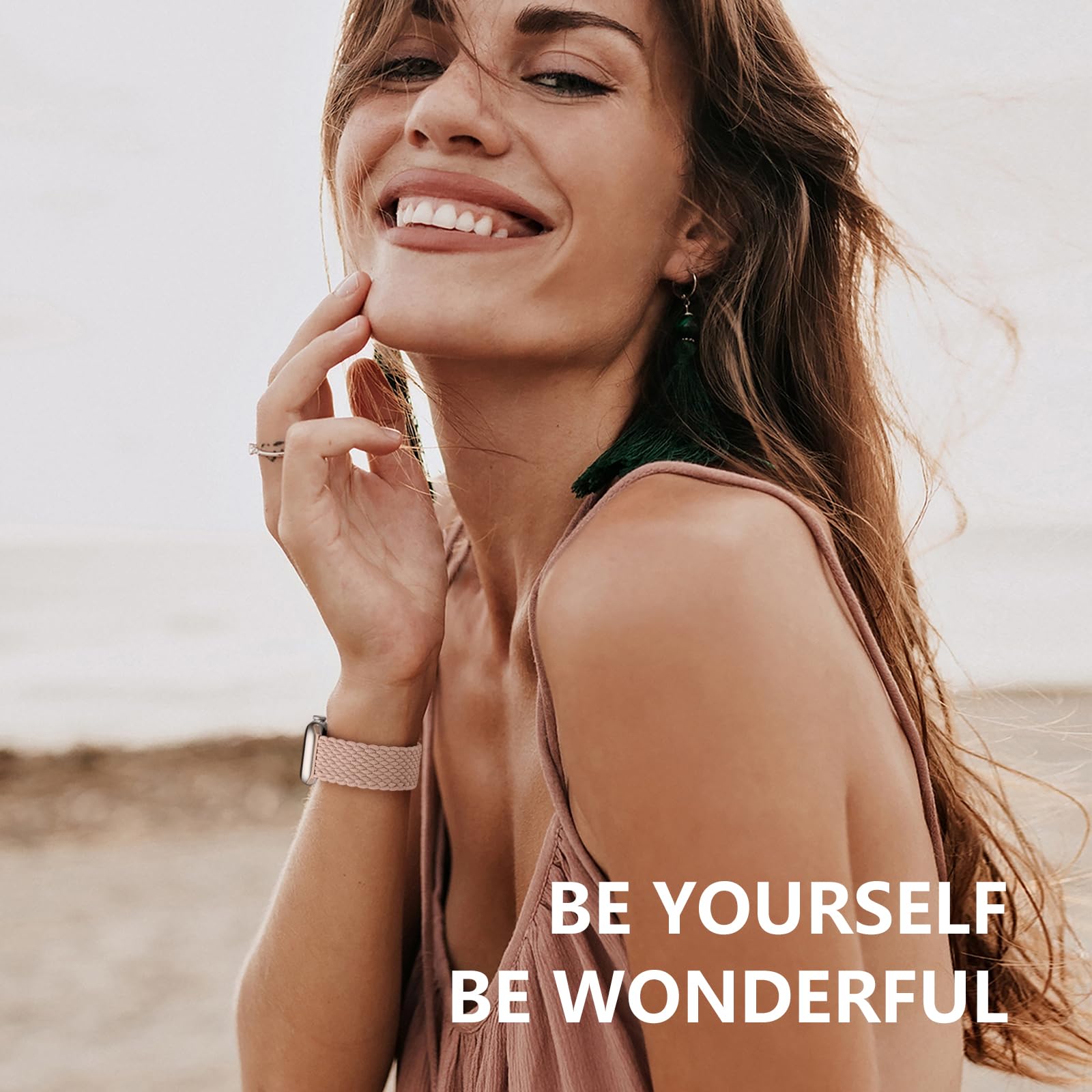 Zedoli Stretchy Nylon Solo Loop Compatible With Apple Watch Band 44Mm 45Mm 42Mm 46Mm 49Mm Men, Elastic Braided Sport Wristband S