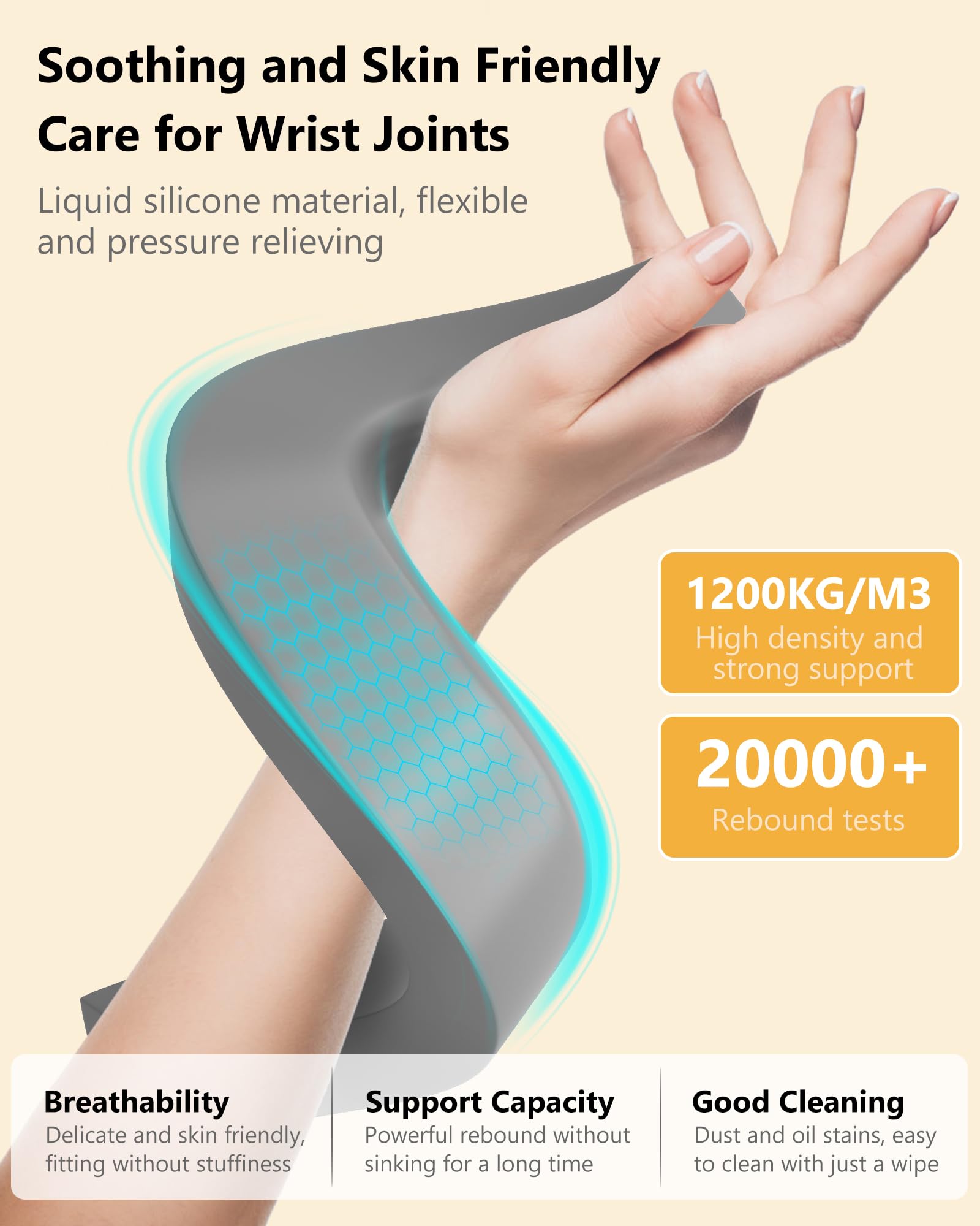 Ntmy Laptop Stand For Desk,Laptop Stand With Wrist Support,Computer Stand For Laptop,Ventilated Ergonomic Laptop Stand With Wris