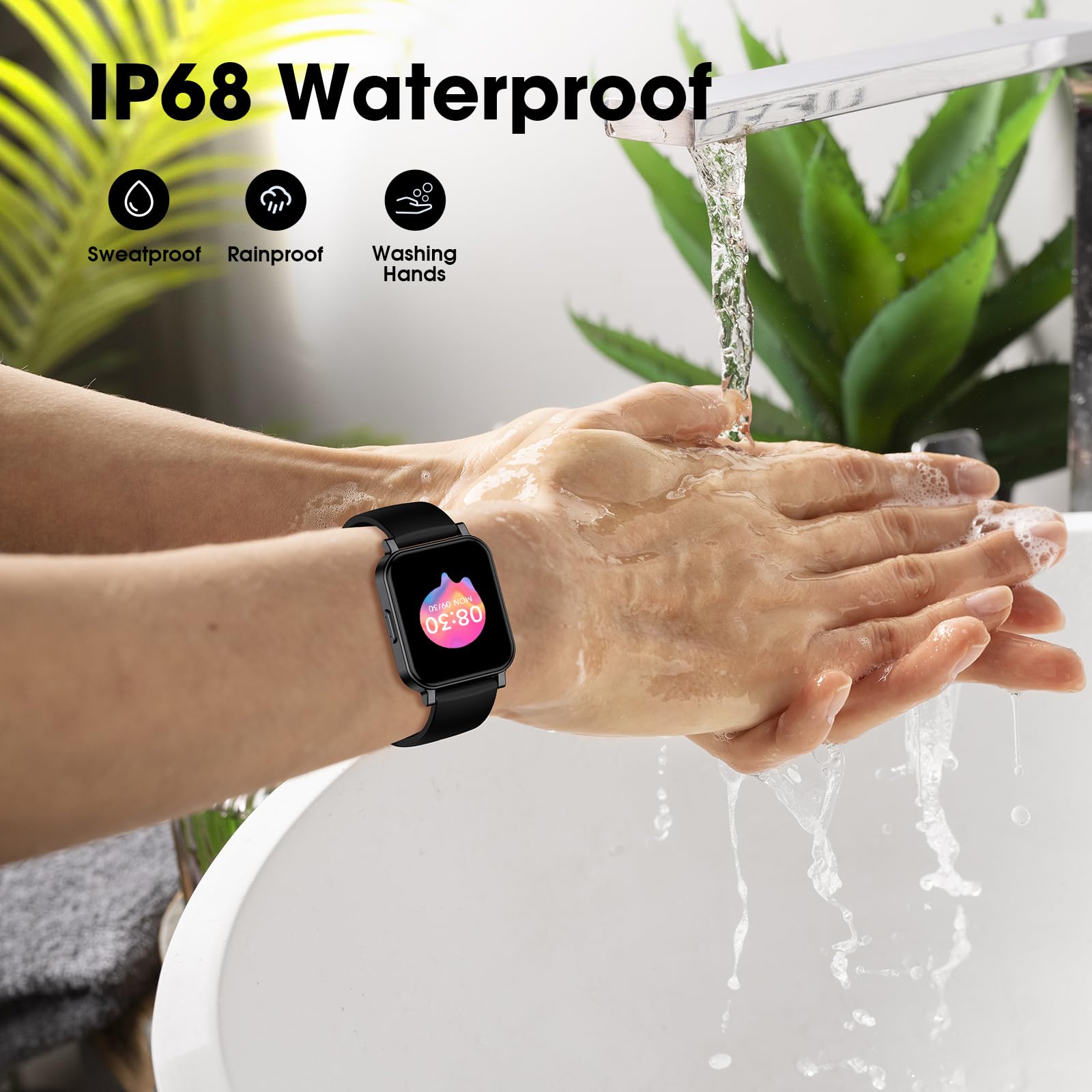 Kummel Smart Watch For Girls Boys Teens No App/Phone Required, Fitness Watches For Kids With Heart Rate, Sleep Monitor, Step Cou