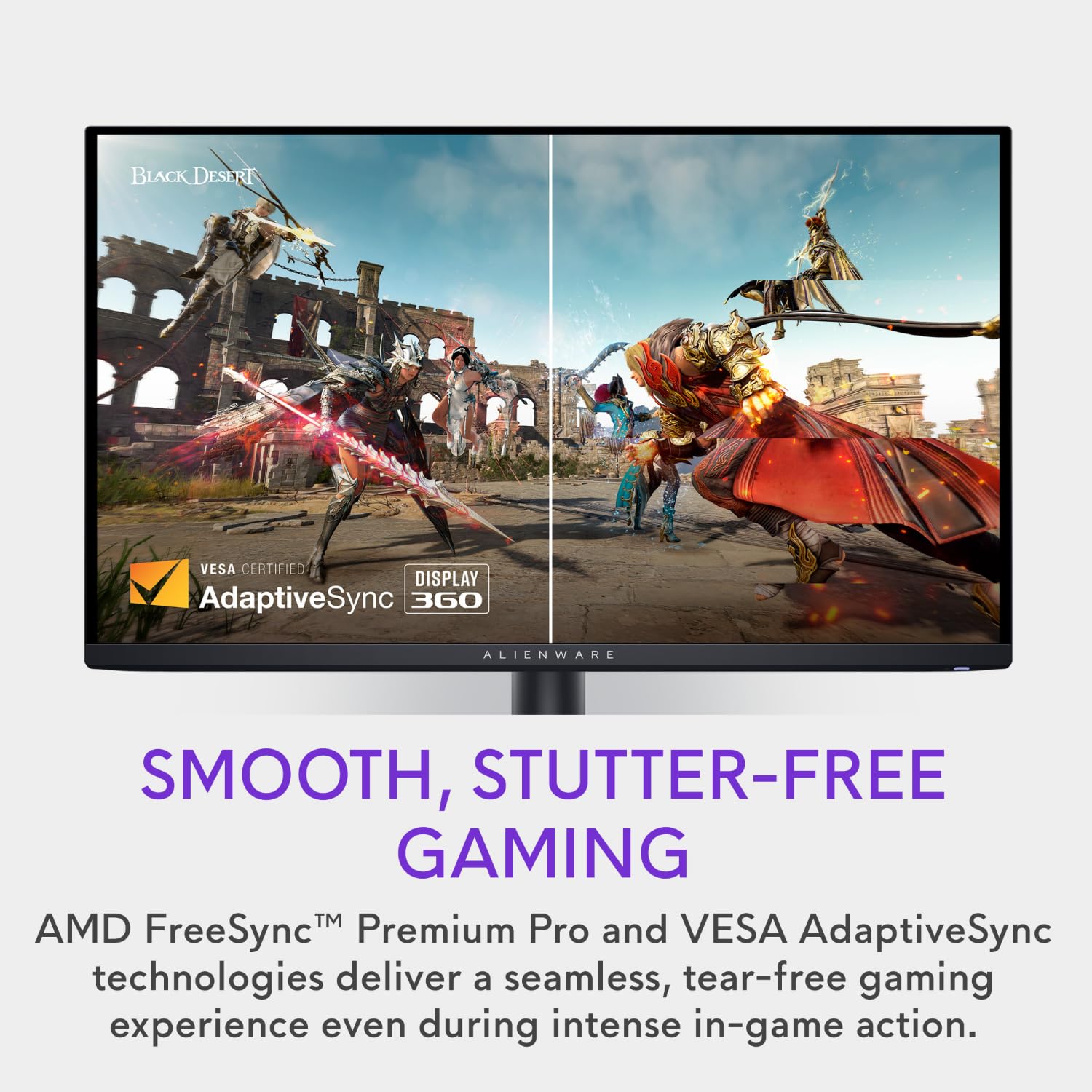 Alienware Aw2725Df Oled Gaming Monitor   26.7 Inch Quantom Dot Wqhd (2560X1440) 360Hz 0.03Ms Display, Amd Freesync Premium Pro,