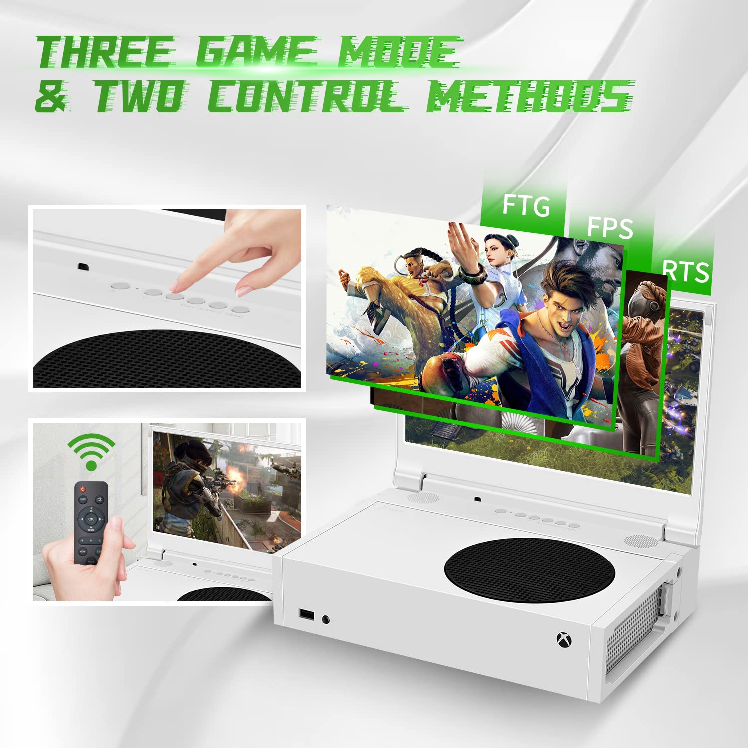 G Story 14 Portable Monitor For Xbox Series S 4K Portable Gaming Monitor Ips Screen For Xbox Series S(Not Included) With Two Hdm