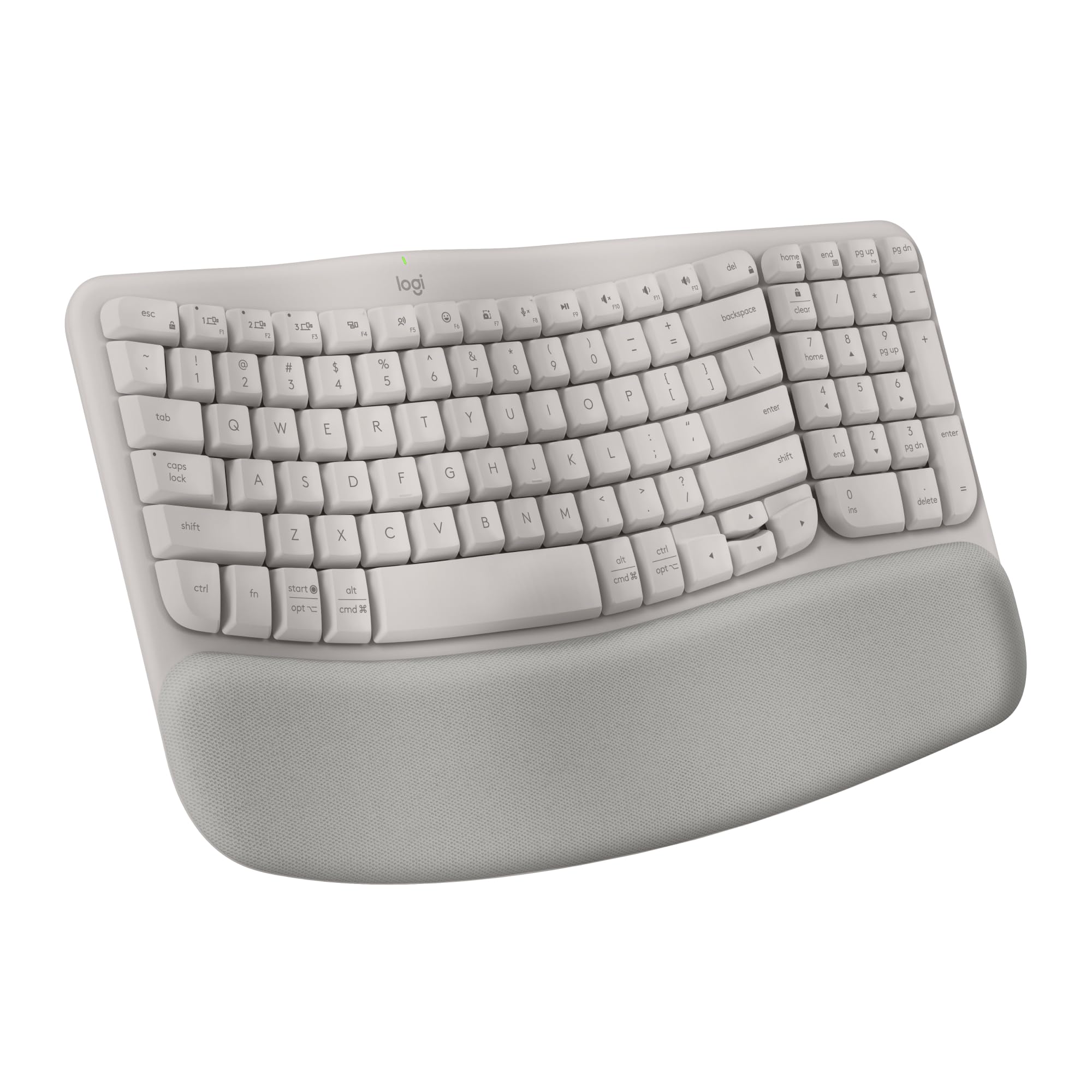 Wave Keys Wireless Ergonomic Keyboard (Sand)