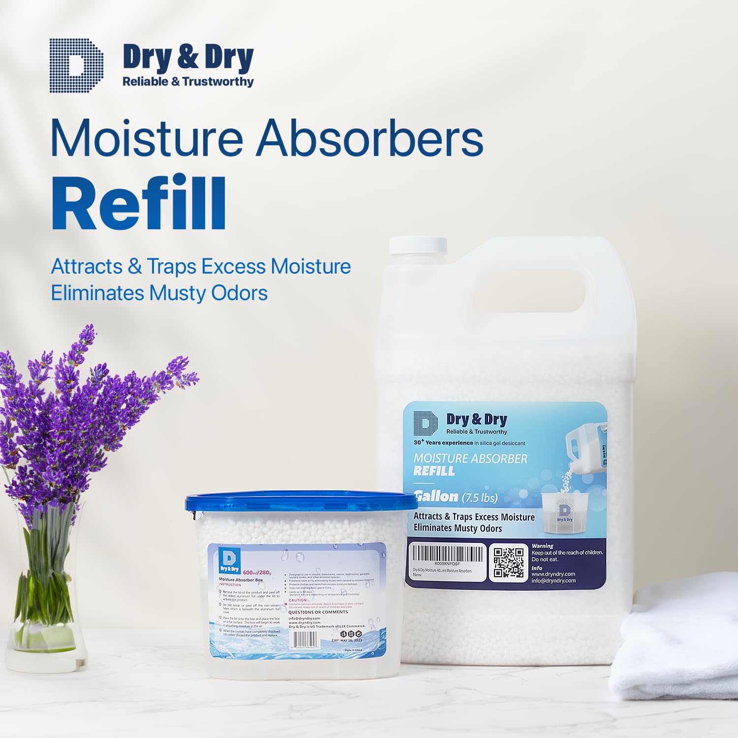 Dry & Dry Moisture Absorbers Refill Beads (4 Lbs)   Dehumidifiers For Home Dehumidifier For Basement Dehumidifiers For Bedroom S