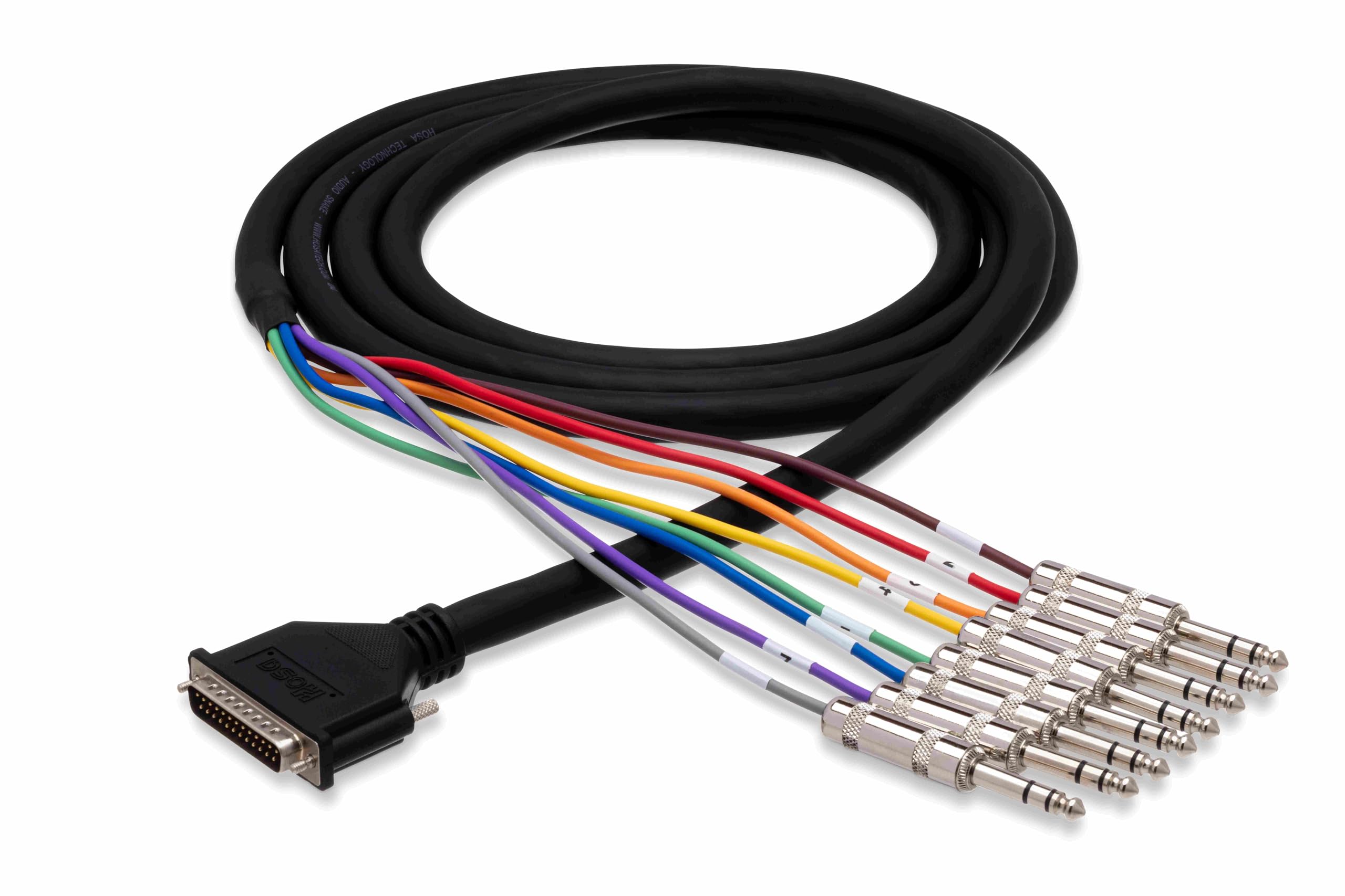 HOSA DTP803 Balanced Snake DB25 to 1/4 TRS - (9.75 Feet) (Black)