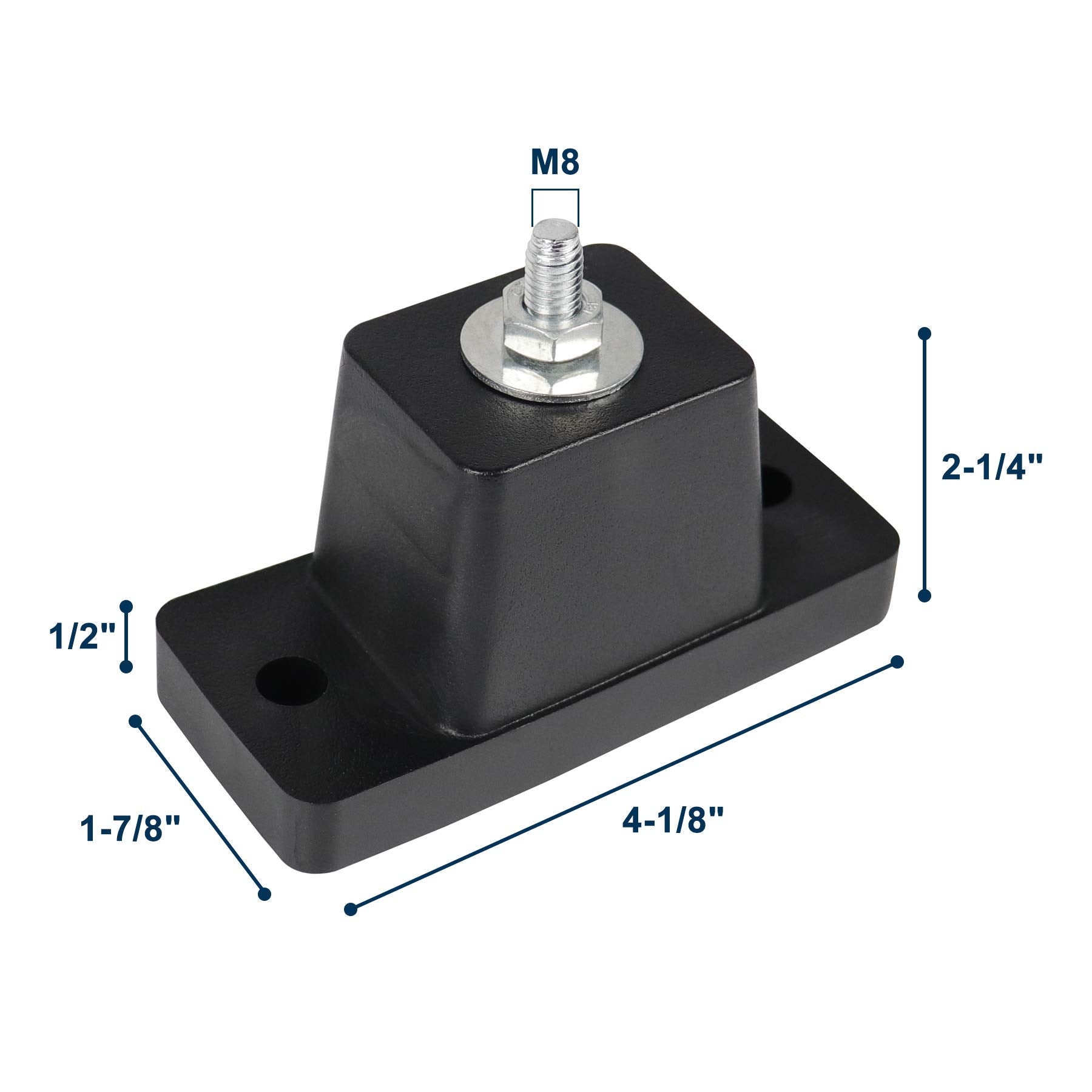 Pearwow Anti Vibration Rubber Pads,4 Pack Air Conditioner Mounting Bracket Shock Absorbing Pads For Ductless Mini Split Ac Conde