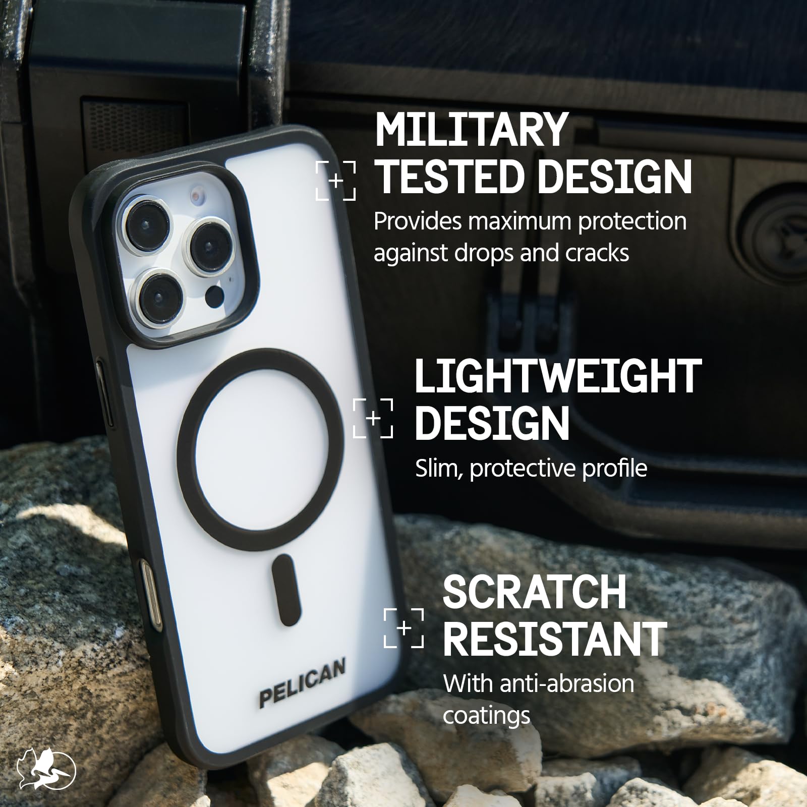 Pelican Ranger Iphone 16 Pro Max Case [Compatible With Magsafe] Rugged Magnetic Phone Case With 12Ft Military Grade Drop Protect