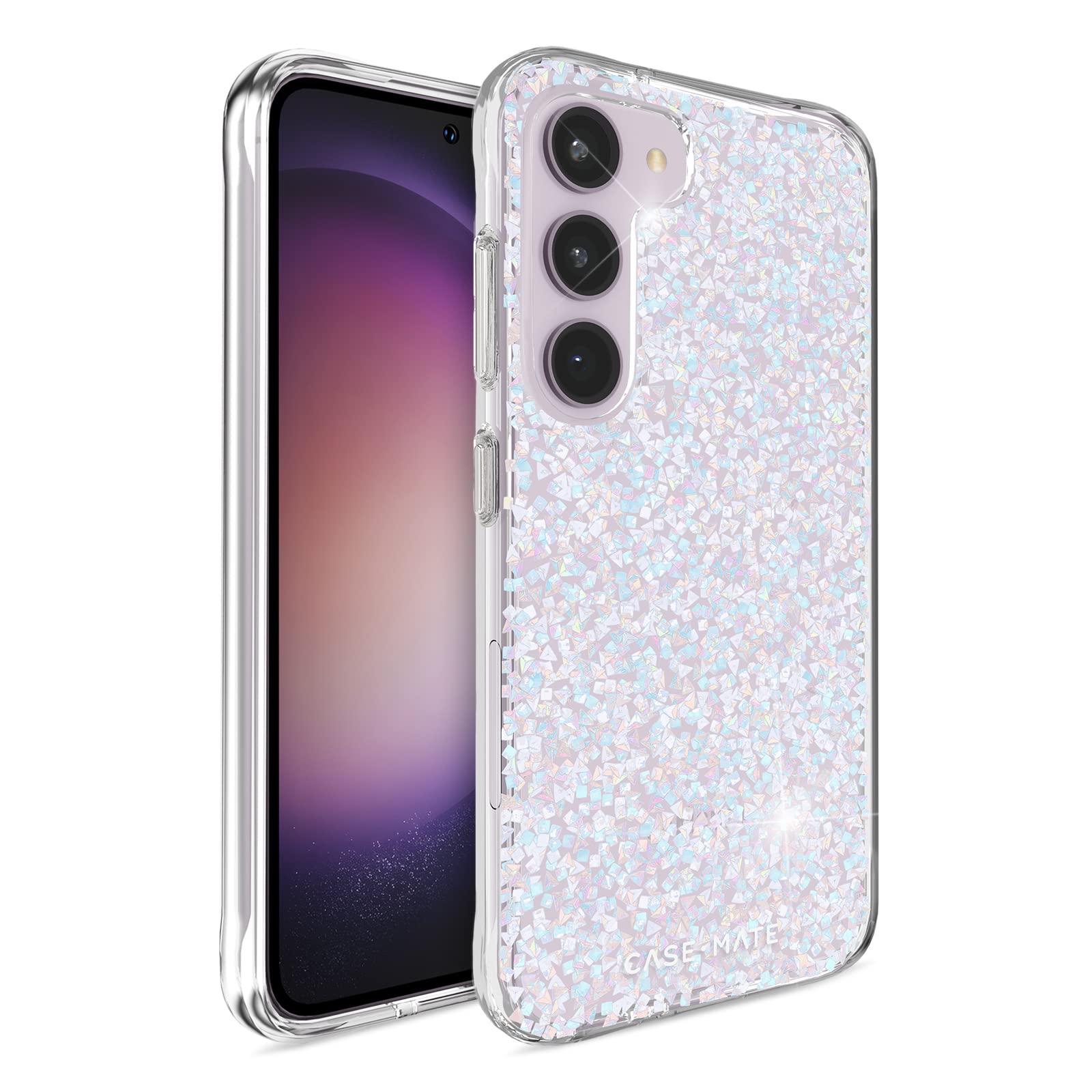 Case-Mate Samsung Galaxy S23 Plus Case [6.6] [12ft Drop Protection] [Wireless Charging] Twinkle Diamond Phone Case for Samsung G
