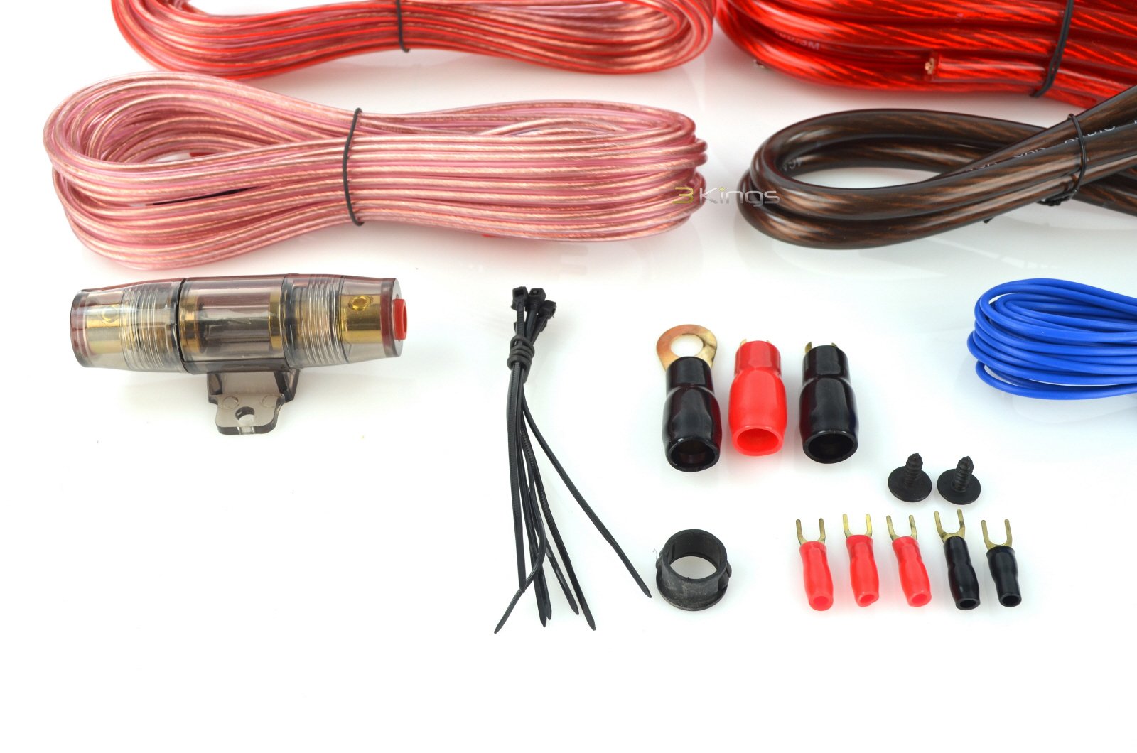 Qpower 4 Gauge Ga 2000W Car Amplifier Amp Complete Wiring Installation Kit + Rca