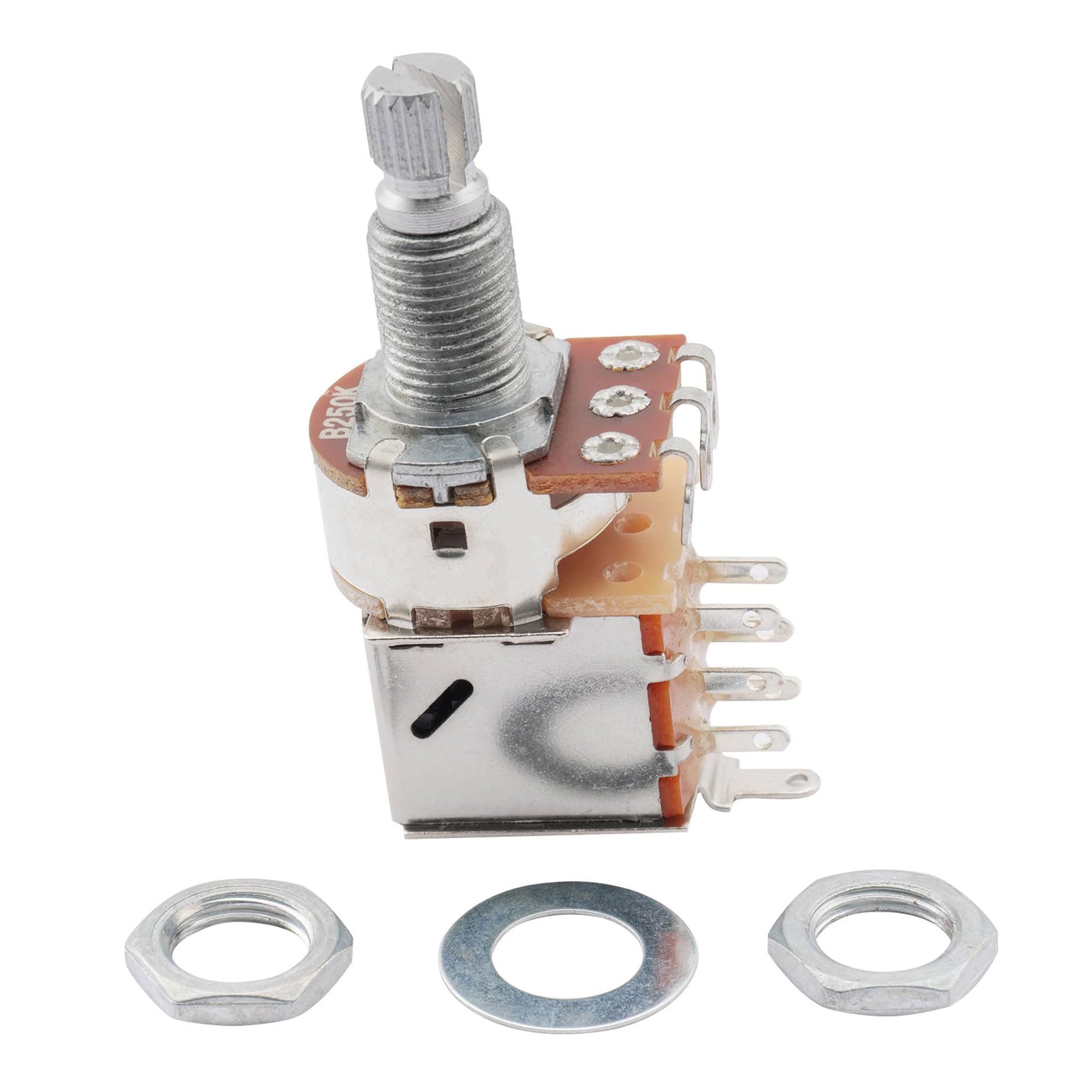 Musiclily Metric 18Mm B250K Push Pull Guitar Pots Linear Taper Split Shaft Potentiometers (2 Pcs)