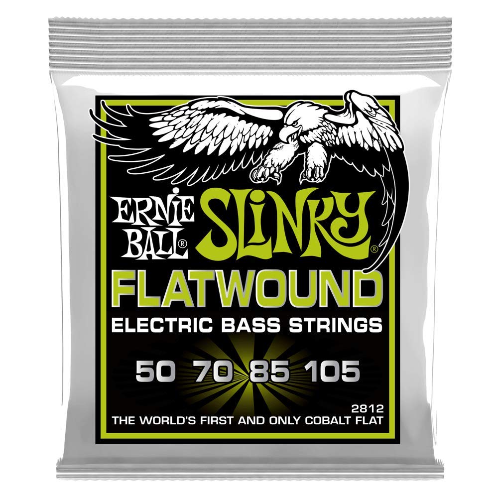 Regular Slinky Cobalt Flatwound Electric Bass Strings 50 105 Gauge