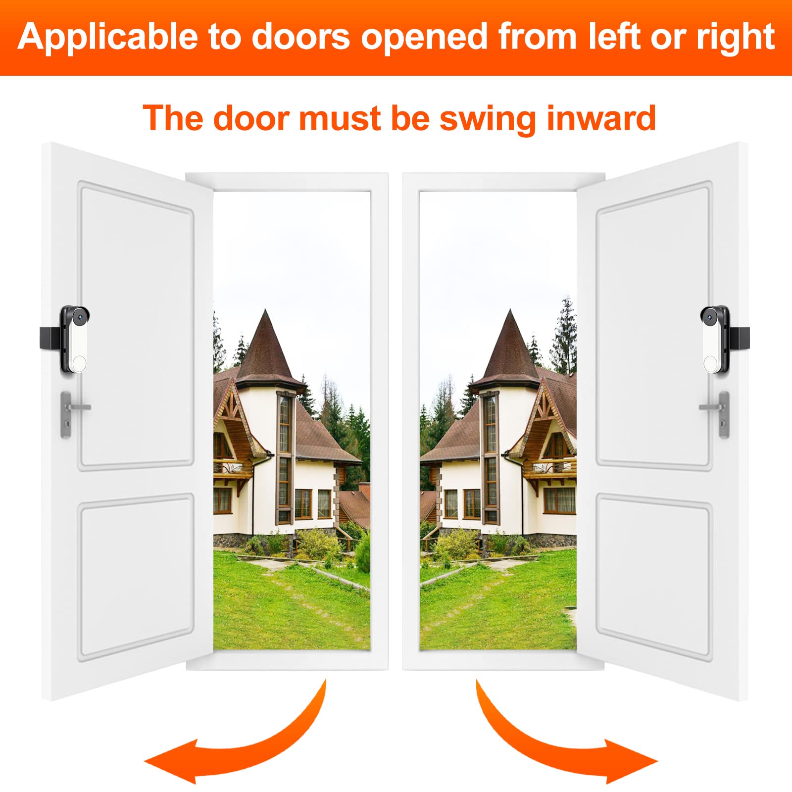 Google Video Doorbell Mount No Drill For Google Doorbell Camera Door Holder Cover Adjustable Mounting Bracket, Google Doorbell S