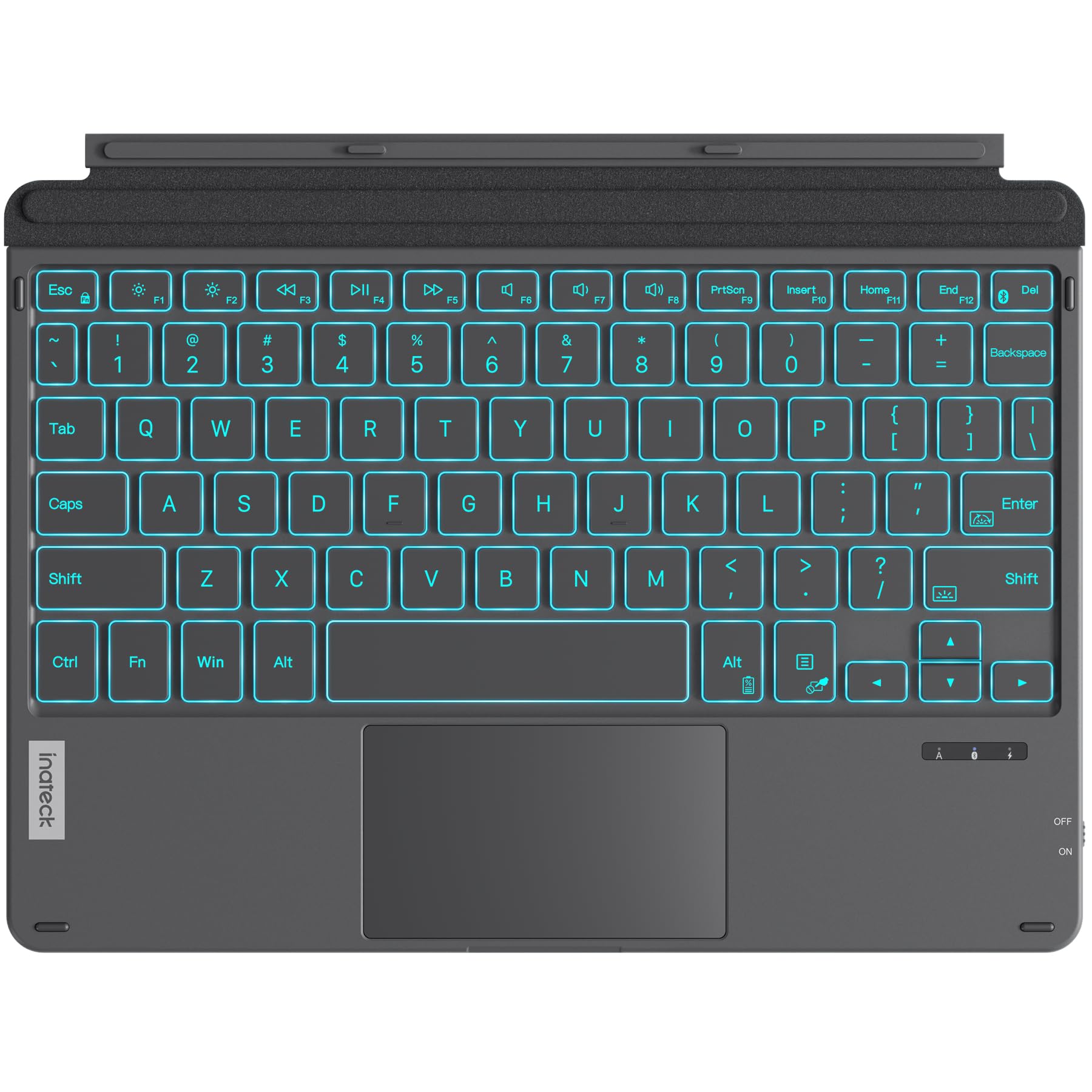 Inateck For Surface Go Keyboard, Bluetooth 5.3, 7 Color Backlight, Compatible With Surface Go 4 (2023), Surface Go 3/2/1 Gen, Wi