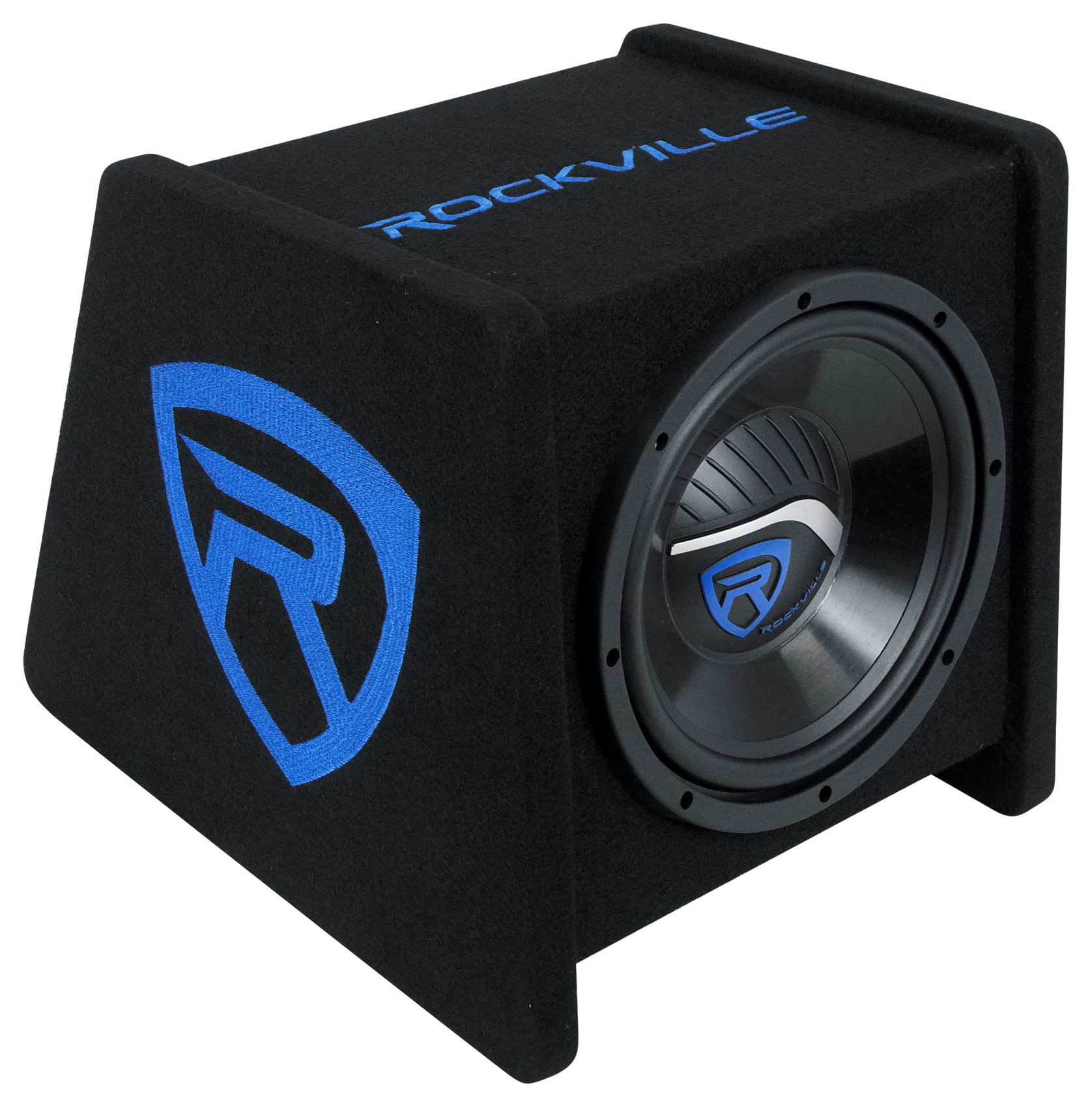 Rockville RV10P 10 500w Car Audio Subwoofer in Vented Sub Enclosure Box  4 Ohm
