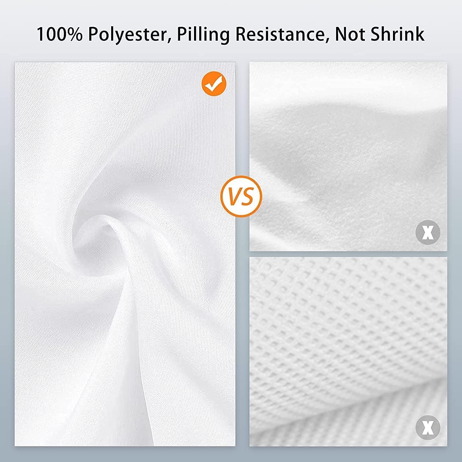 Vevelux 12X10 Ft White Backdrop Background For Photography, 100% Polyester Photo Booth Backdrop Foldable Washable White Screen F