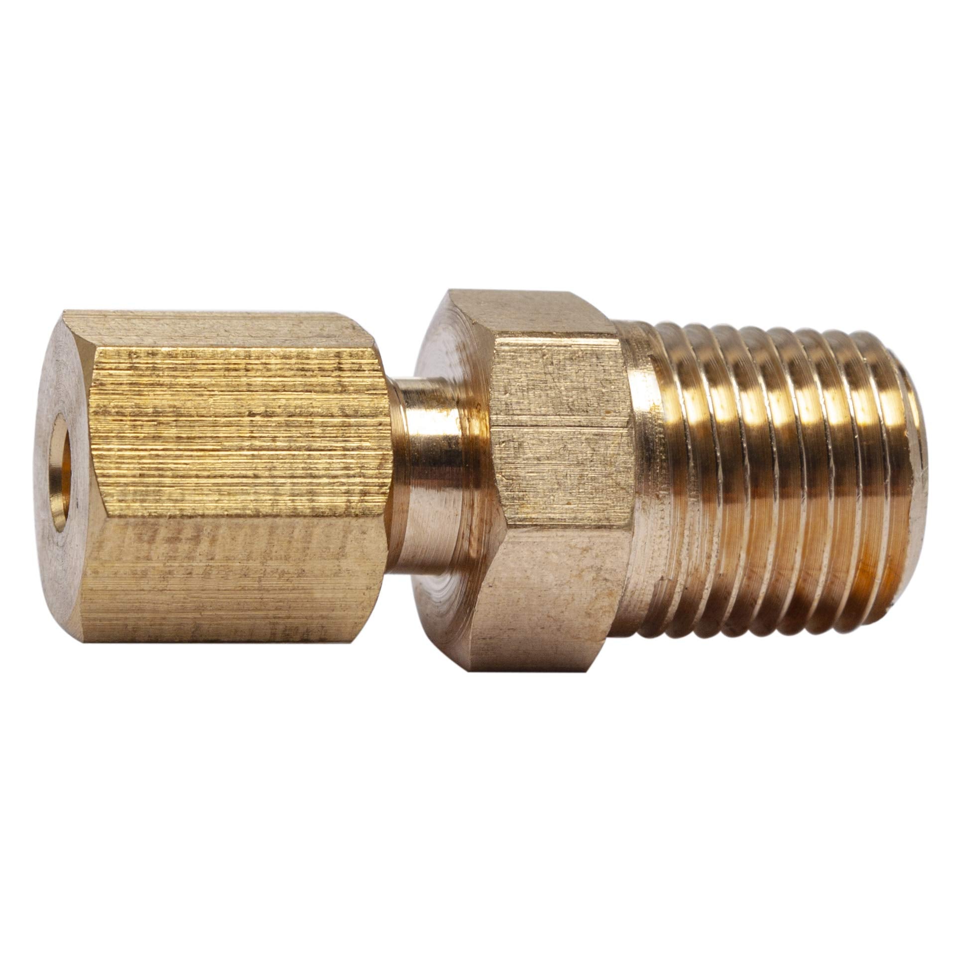 Ltwfitting Brass 1/8-Inch Od X 1/8-Inch Male Npt Compression Connector Fitting(Pack Of 5)