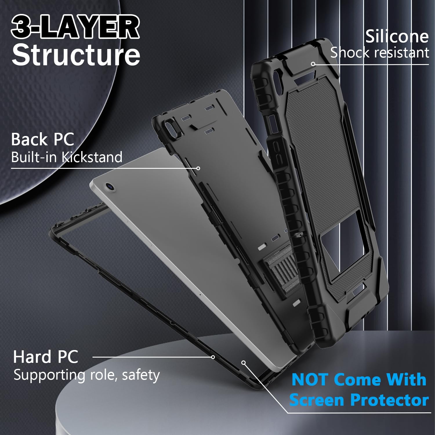 Grifobes For Samsung Galaxy Tab A9 Plus 11 Inch 2023 Cases, Heavy Duty Shockproof Rugged Cover For New Samsung Tablet A9+ 11 / 1