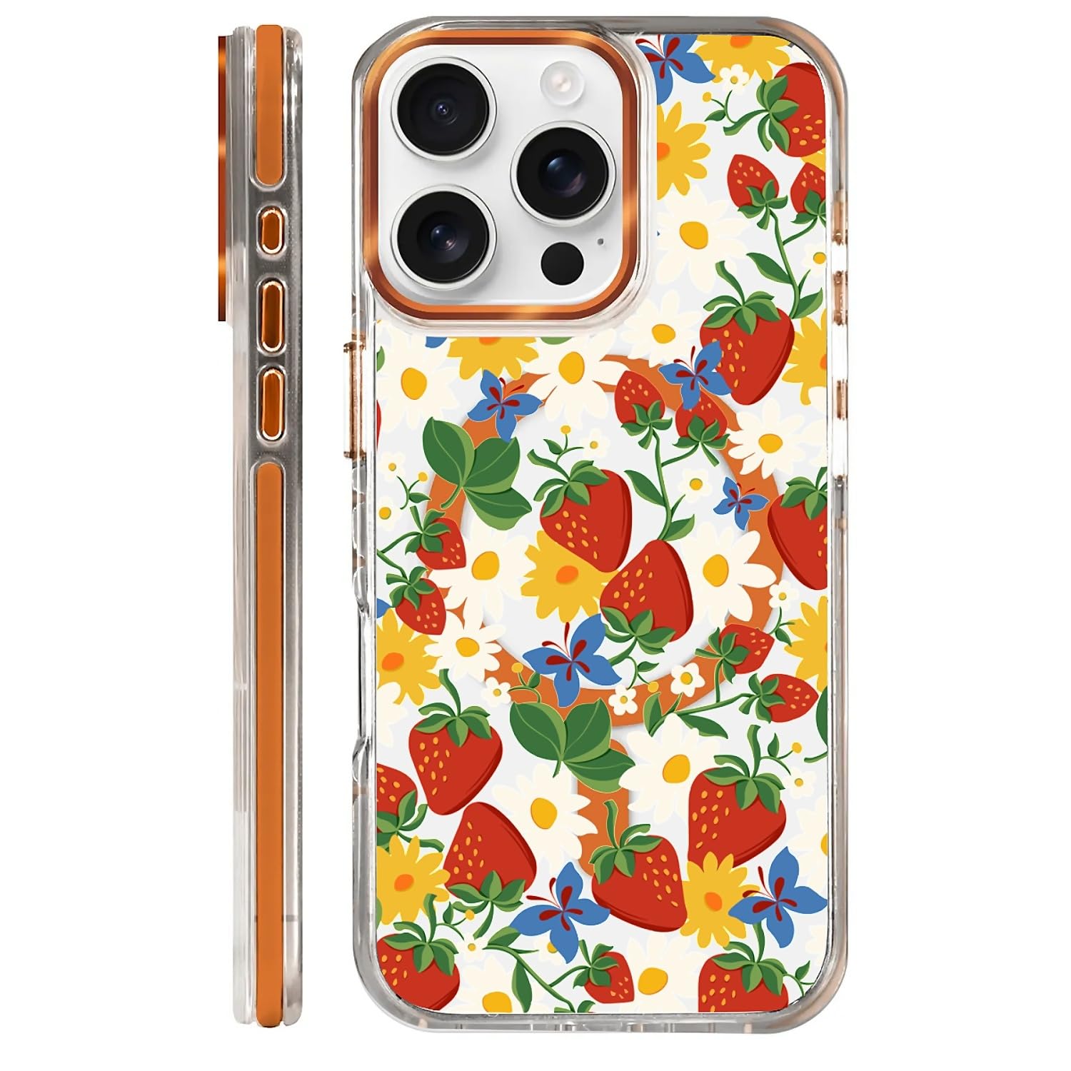 COTAIL Clear Case for iPhone 16 Pro, [Magnetic Charging Compatible][Military-Grade Protection][Anti-Yellowing] Shockproof Slim M