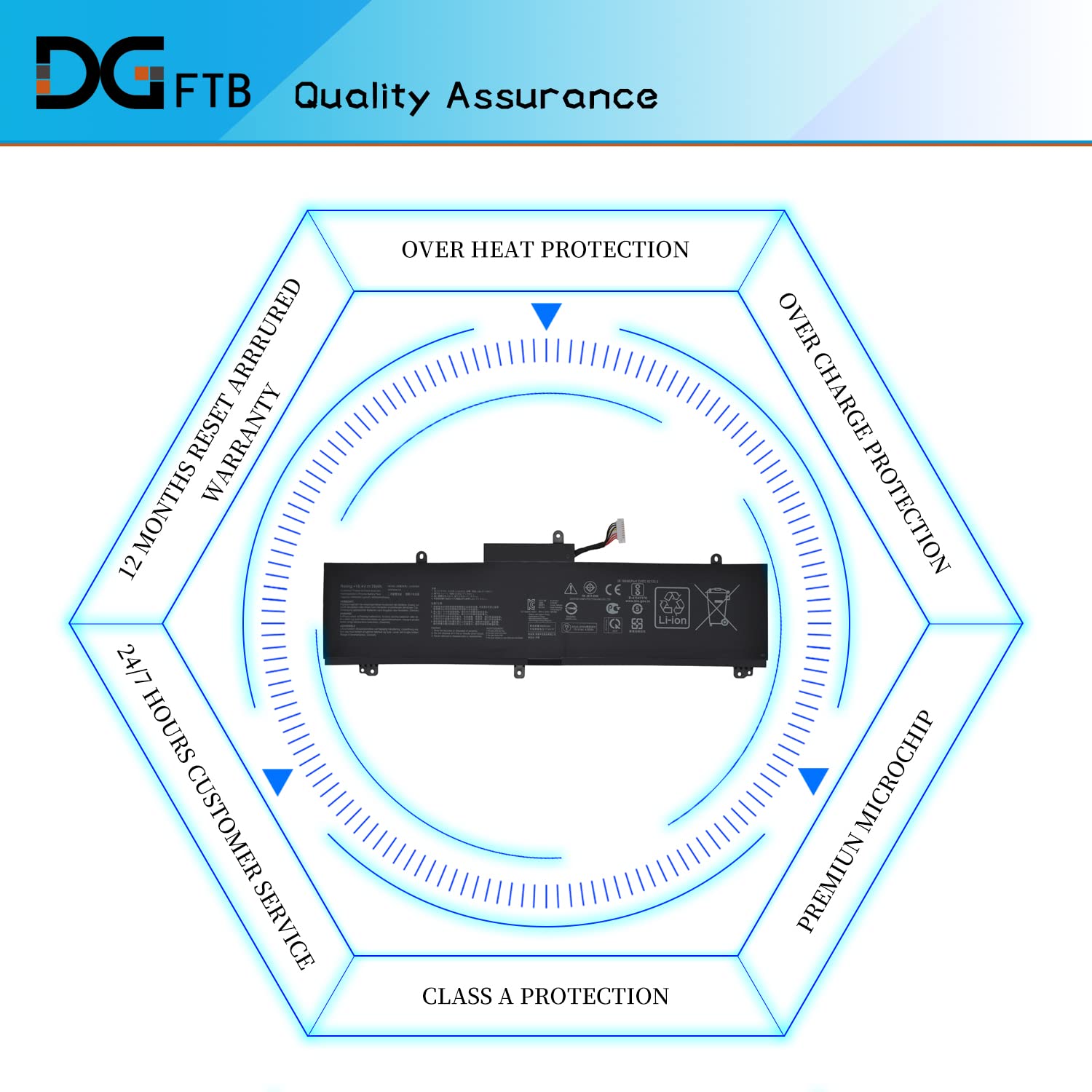 New C41N1837 Laptop Battery For Asus Rog Zephyrus S Ga502Du Ga502Gu Gu502Du Gu502Gu Gu502Gv Gu532Gu Gu532Gv Gx502Gv Gx502Gw Gx53