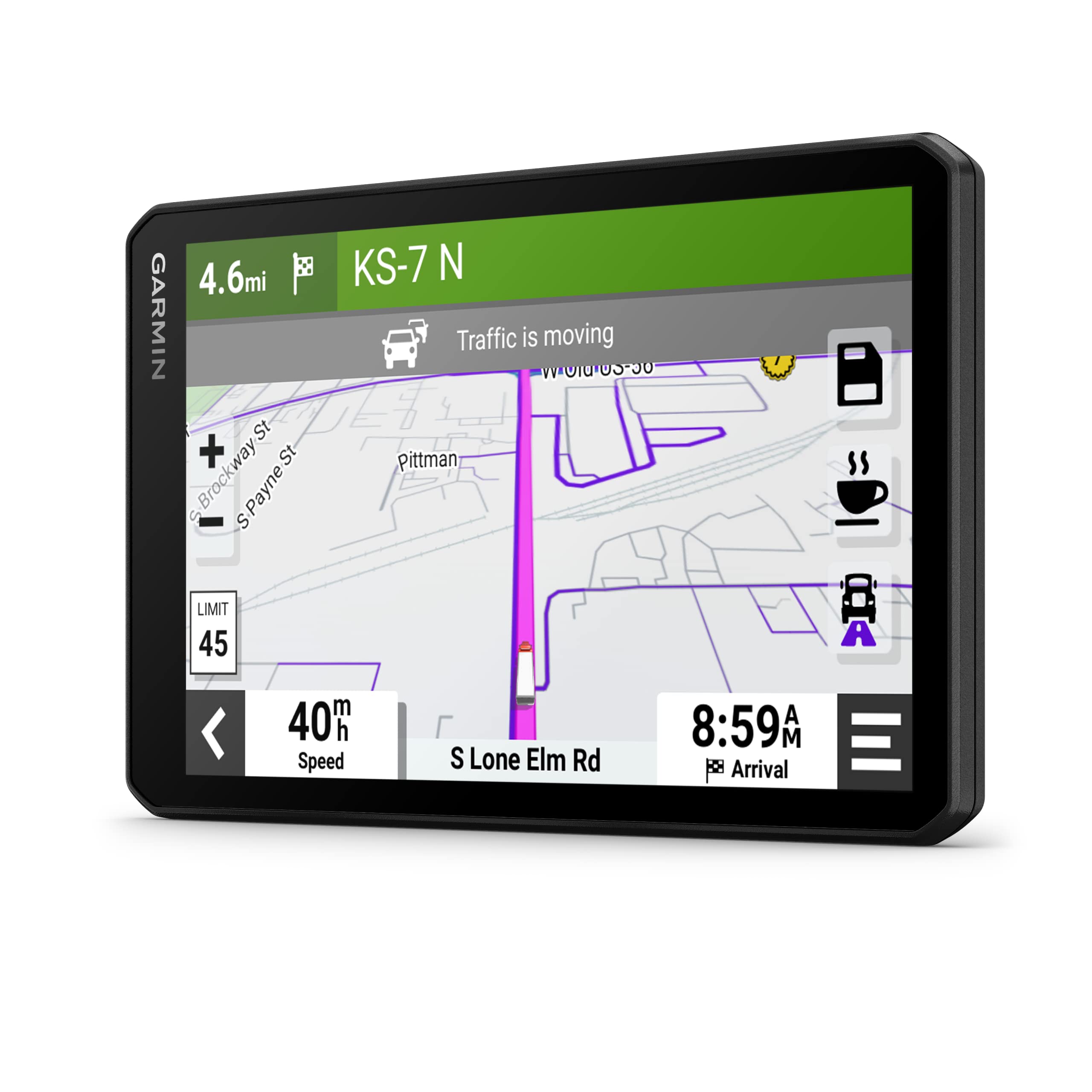 Garmin Dezlcam Lgv710 Navigator Fixed 17.6 Cm (6.95) Tft, W128893939 (Fixed 17.6 Cm (6.95) Tft Touchscreen 271 G Black)