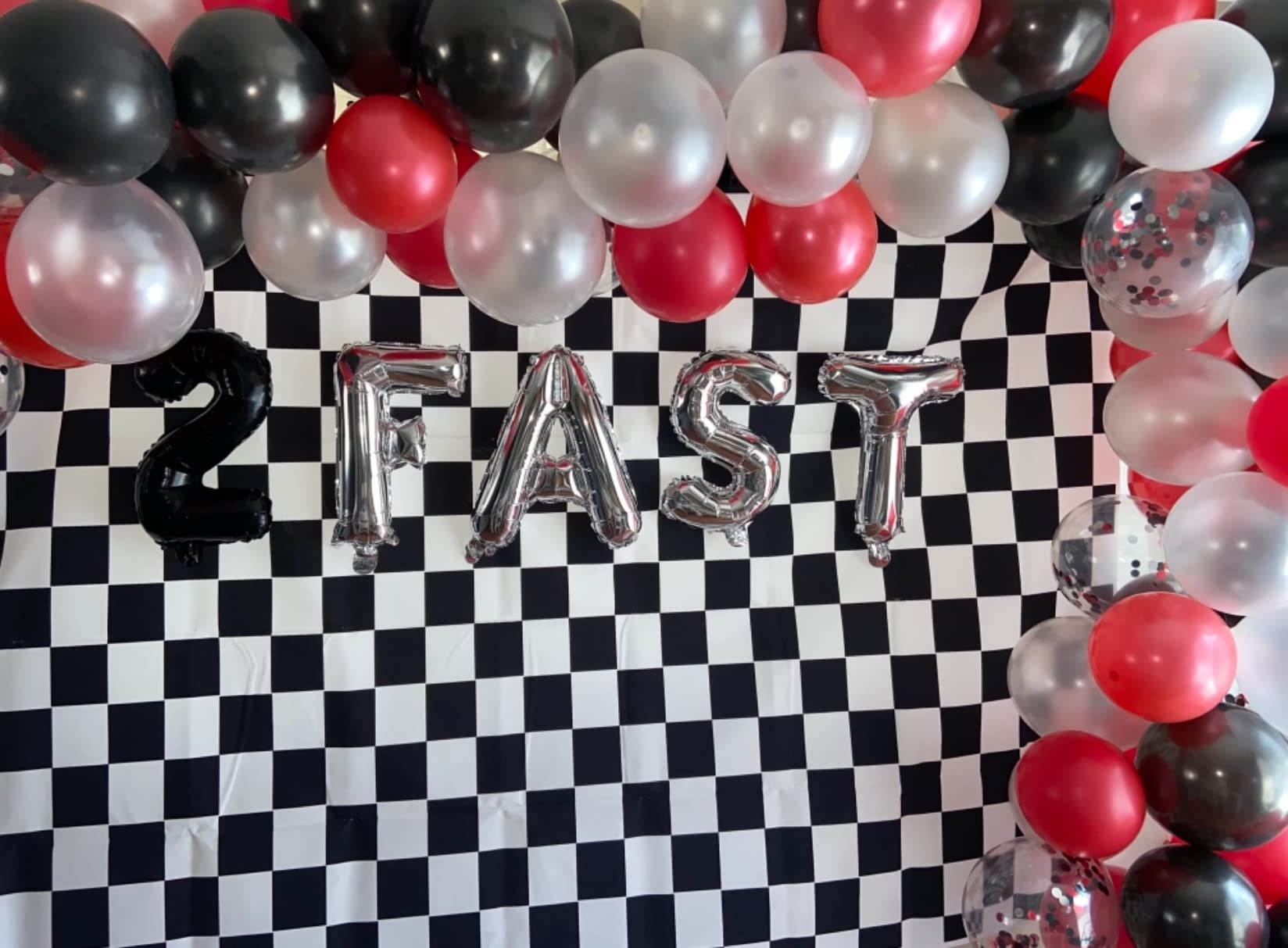 8X6Ft Cosplay Party Banner Checkered Flag Photography Backdrop White And Black Racing Checker Texture Grid Birthday Chess Board