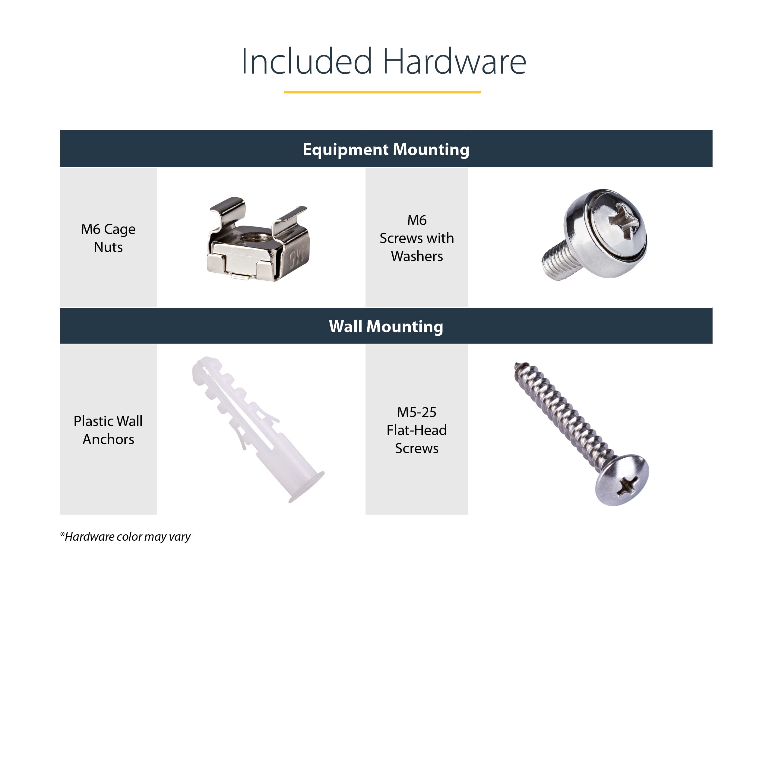 Startech.Com 6U Wall Mount Network Rack   14 Inch Deep (Low Profile)   19'' Patch Panel Bracket For Shallow Server And It Equipm