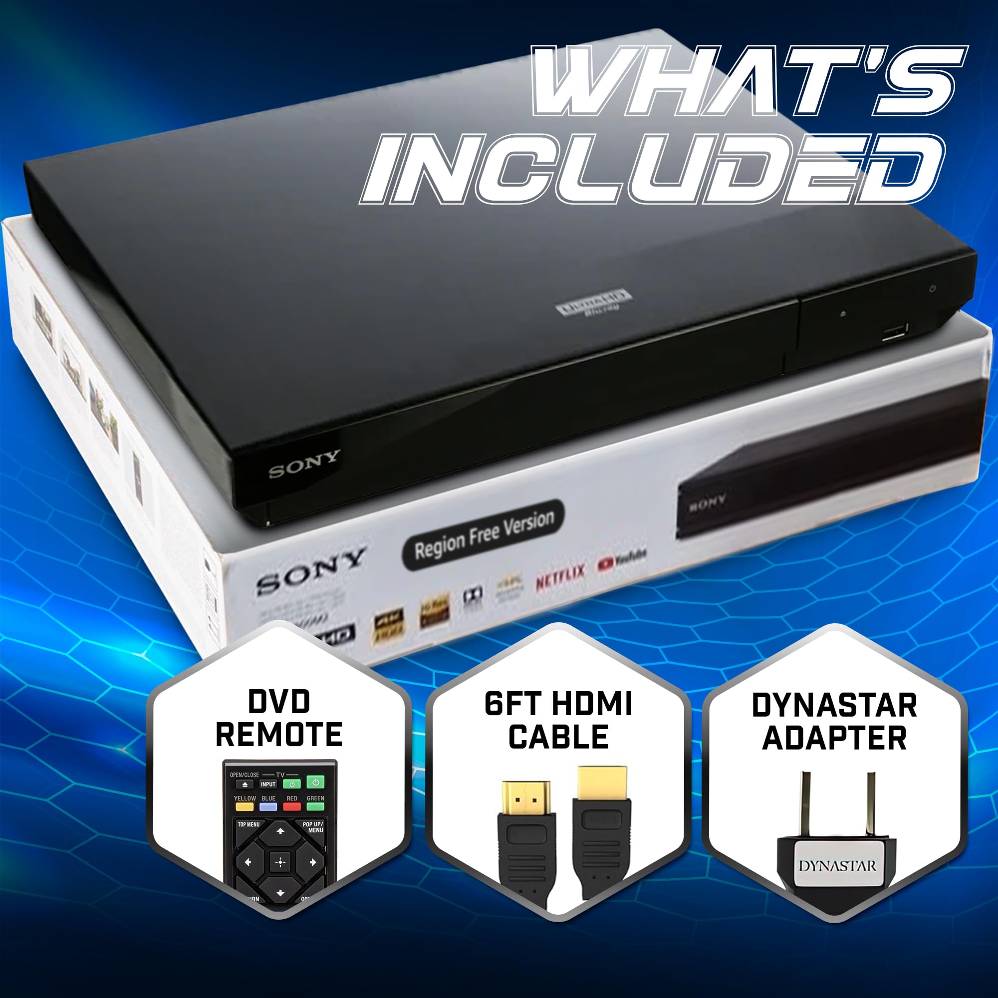 Region Free 4K Uhd Blu Ray Player Compatible With Sony Ubp X700M | Multi Region Code Free | Uhd 4K Playback, Blu Ray Zone A, B,