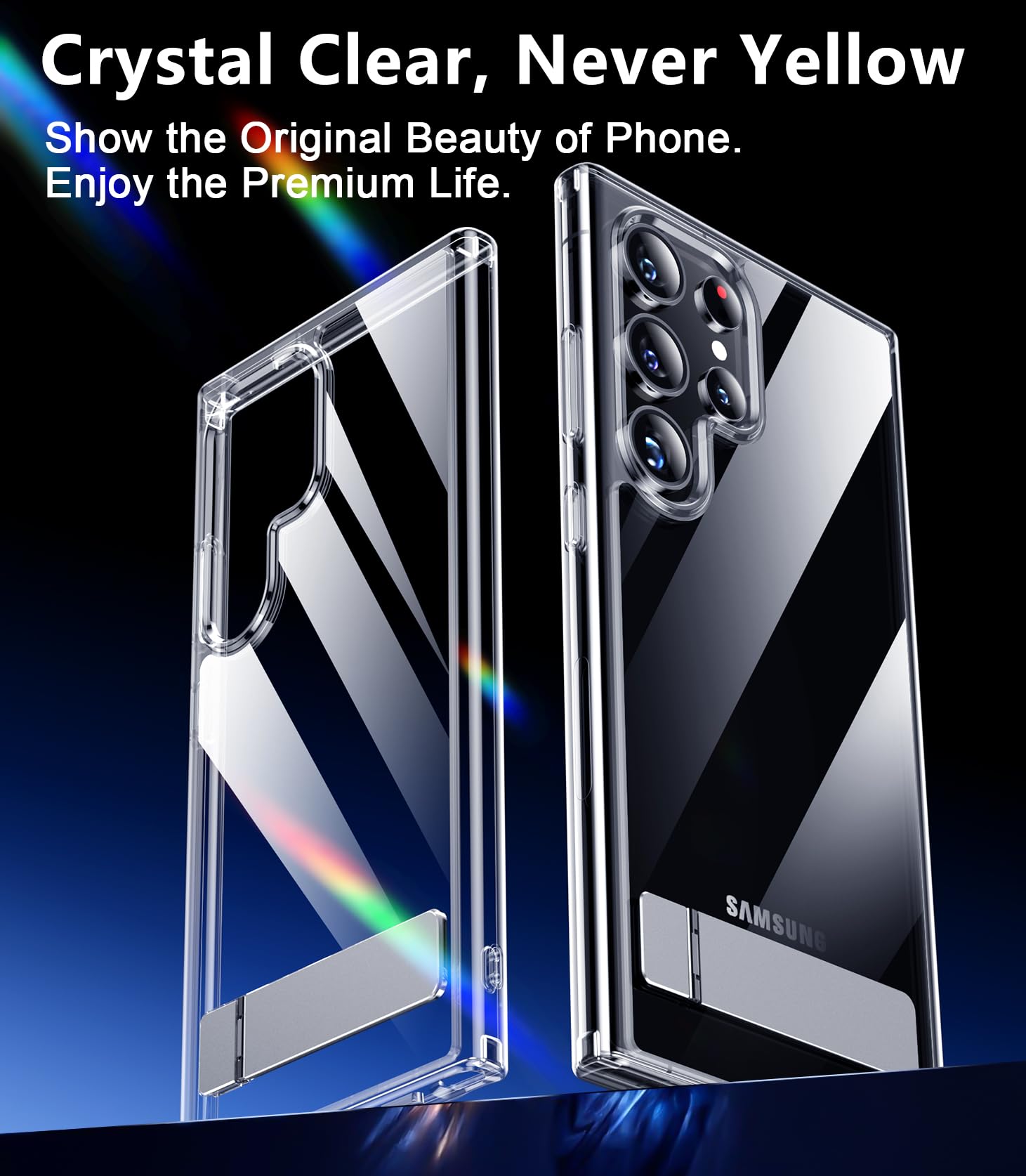 Red2Fire For Samsung Galaxy S24 Ultra Case, [Military Grade Drop Protection] Non Slip Heavy Duty Full Body Shockproof Protection