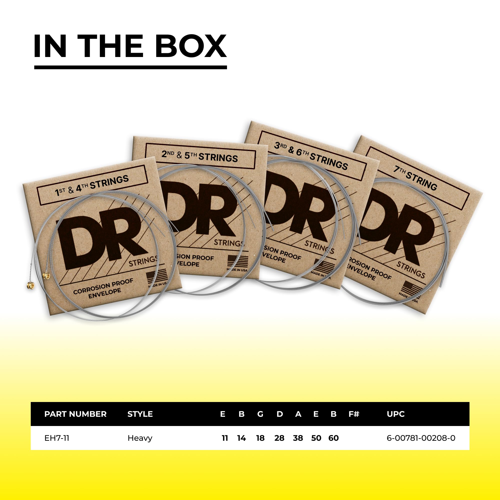 Dr Strings Tite Fit Electric Round Core 11 50