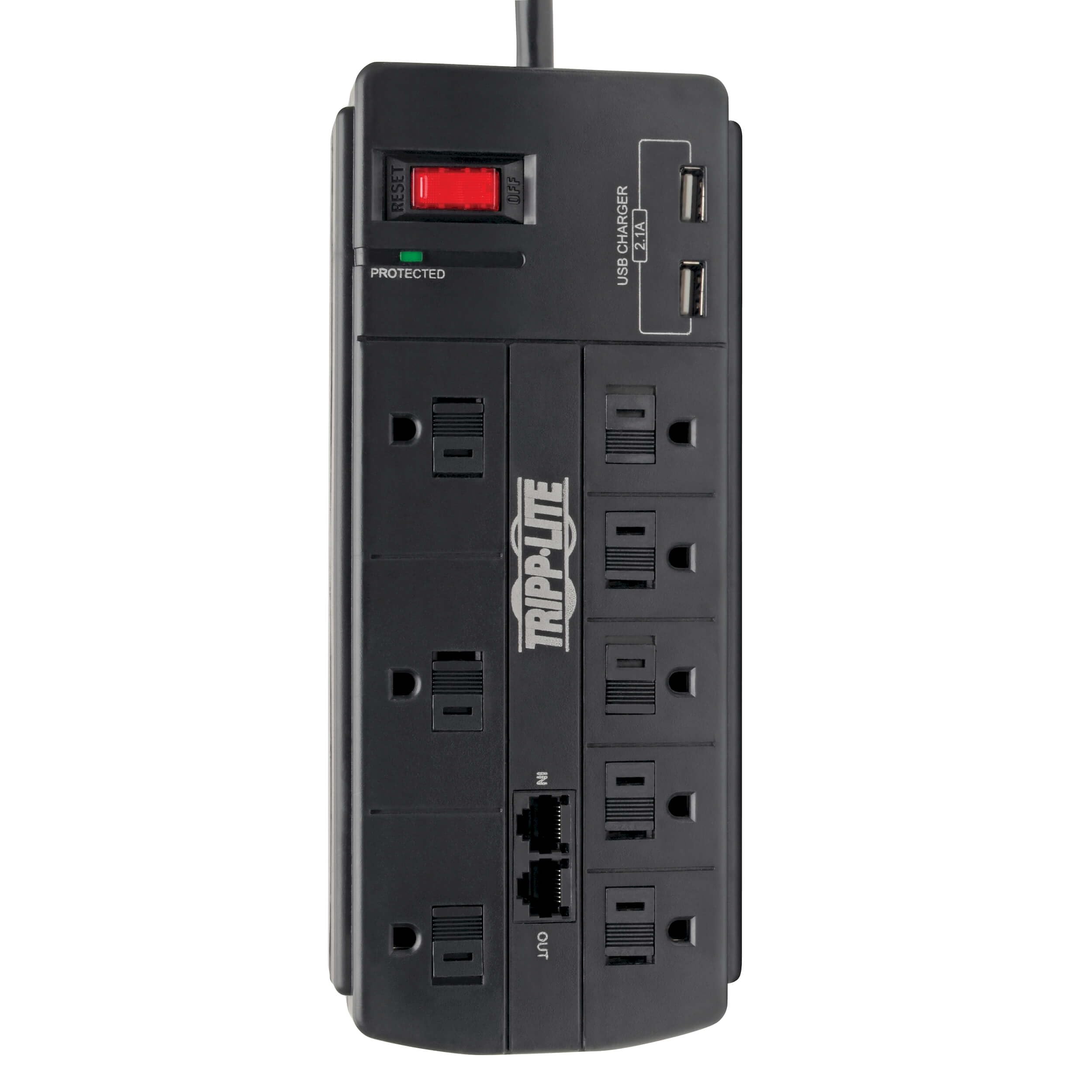 Tripp Lite Usb Charging Computer Surge Protector (Tlp88Tusbb) - Black