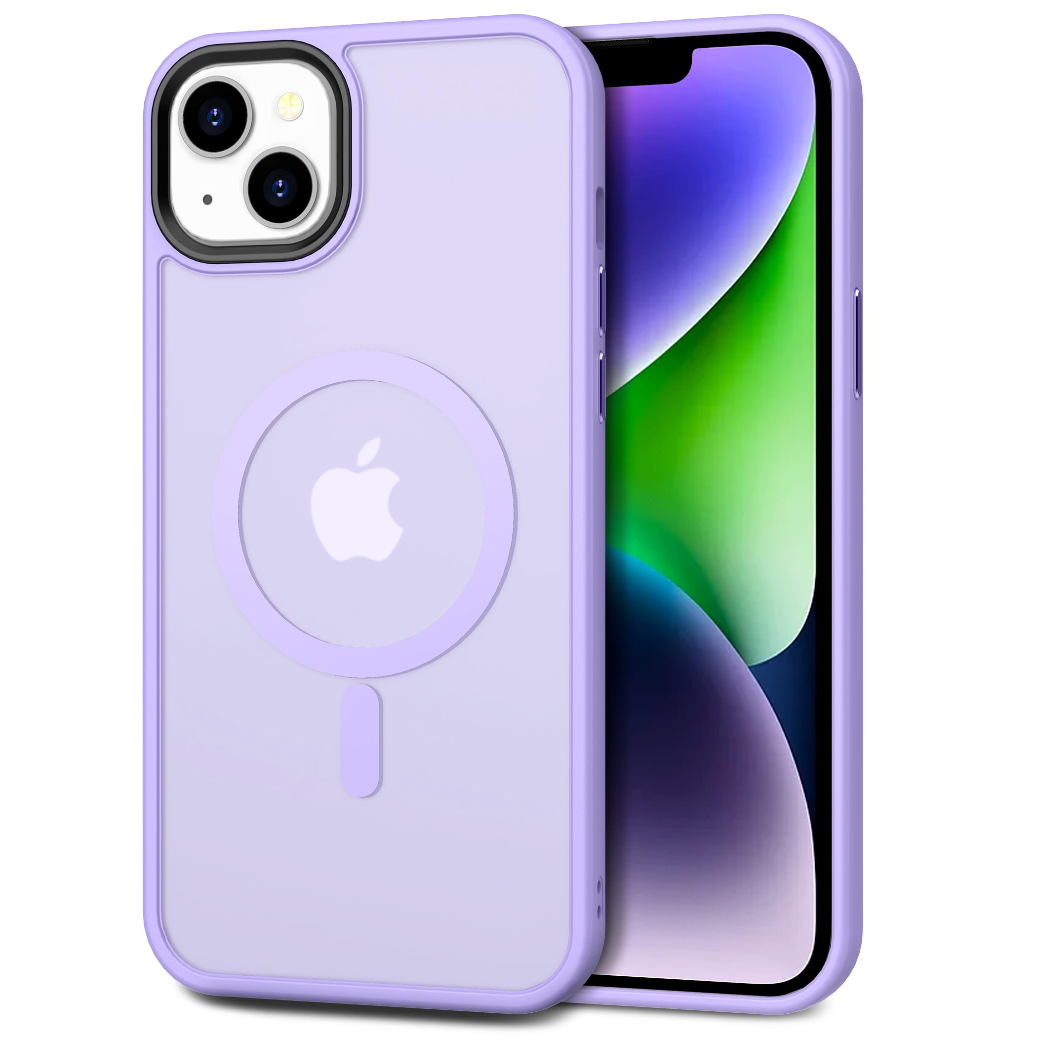 Cacoe Magnetic Case For Iphone 13 & Iphone 14 6.1 Inch Compatible With Magsafe & Magnetic Car Phone Mount,Anti Fingerprint Tpu T