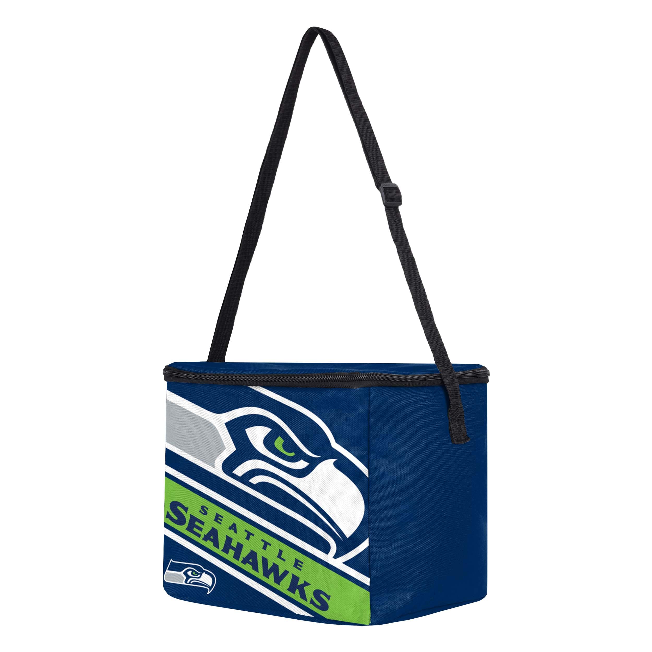Foco Seattle Seahawks Big Logo Stripe 12 Pack Cooler