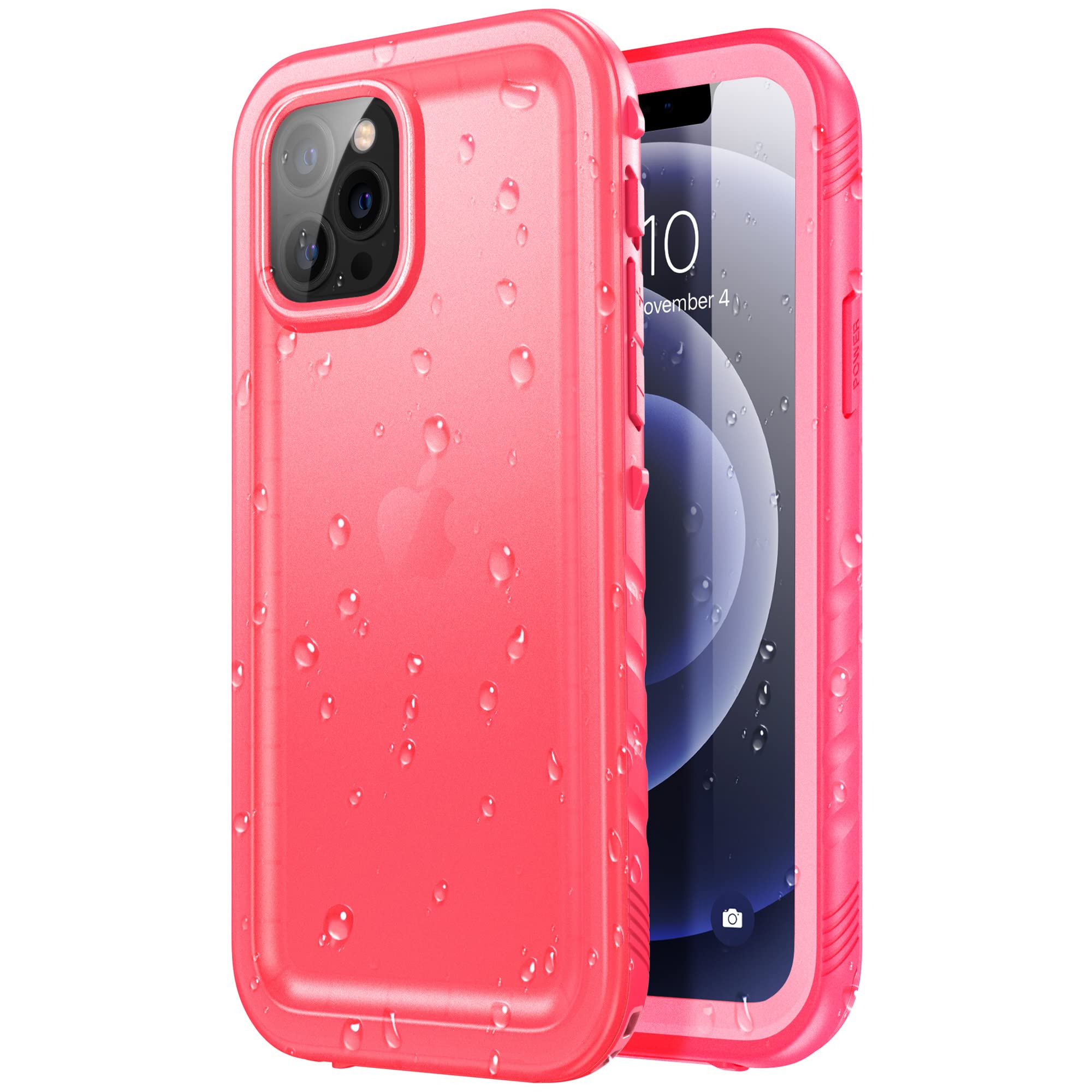 Sportlink Compatible With Iphone 12 Pro Max Waterproof Case   Full Body Shockproof Dustproof Phone Screen Protector Rugged Cases