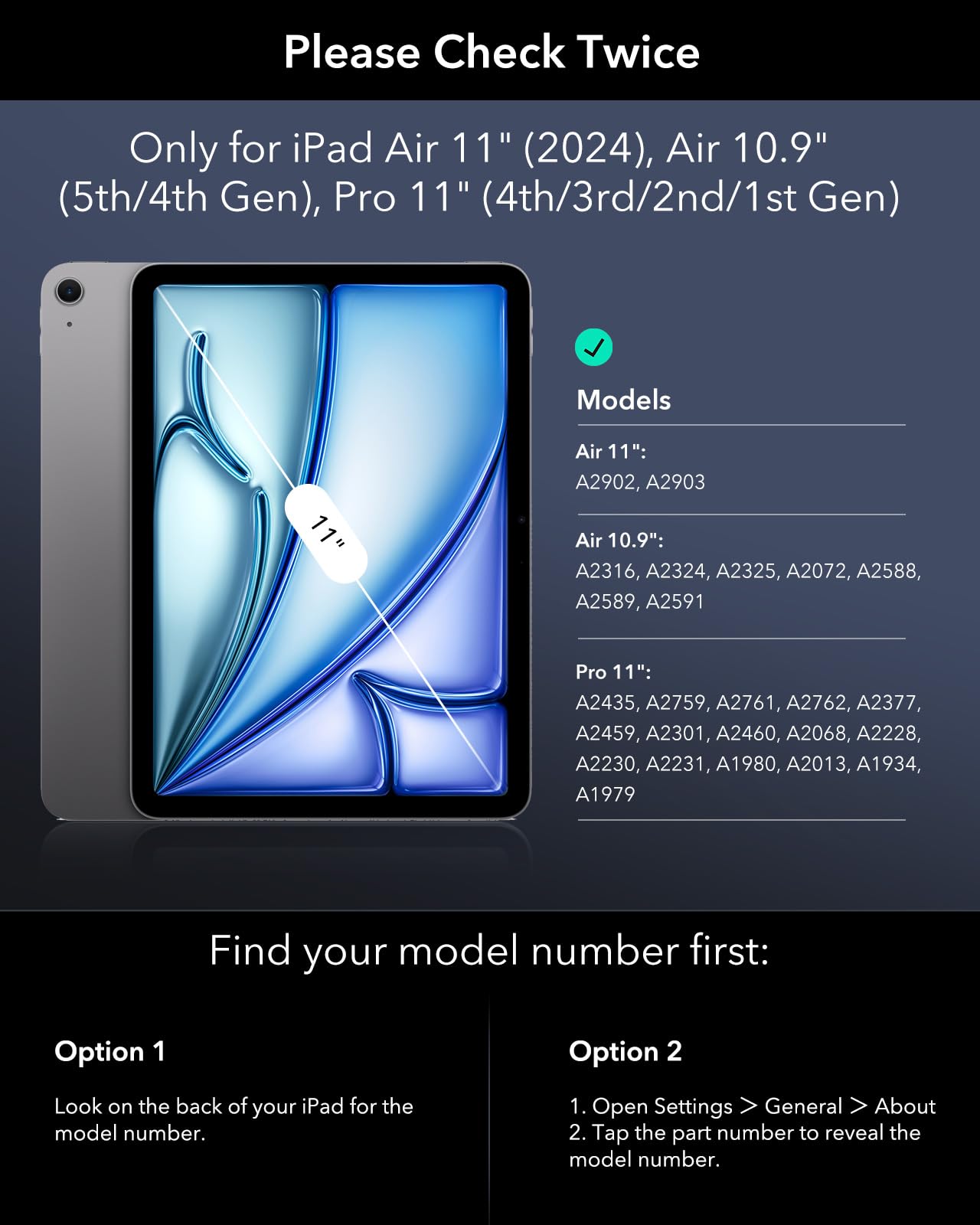 Esr Ipad Air 11 Inch Case With Keyboard (M2, 2024), Easy Set Magnetic Stand, Portrait/Raised Modes For Ipad Pro 11/Air 6Th/Air 5