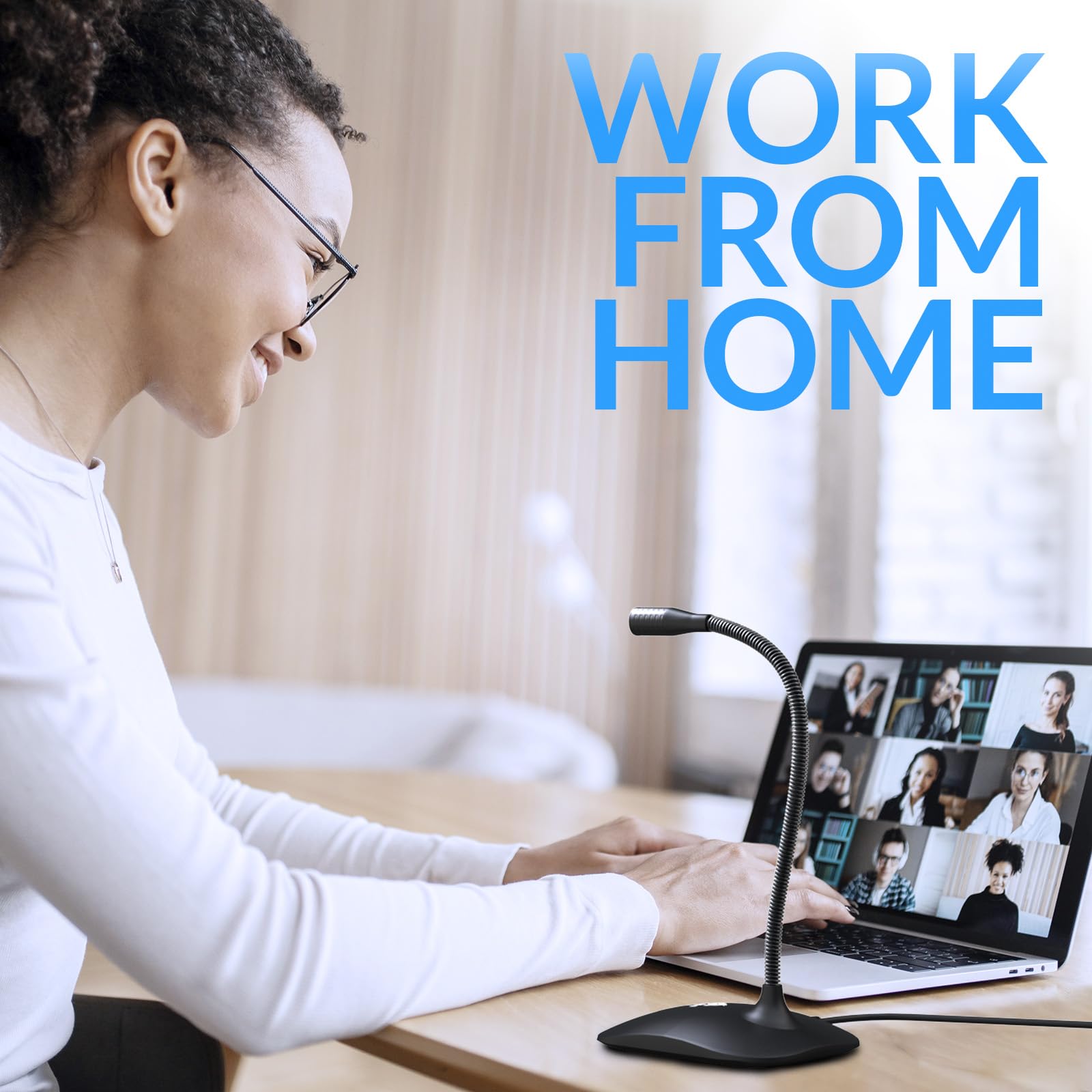 Klim Talk Usb Desk Microphone For Computer - New - Compatible With Any Pc Laptop Mac - Professional Desktop Mic With Stand - Rec