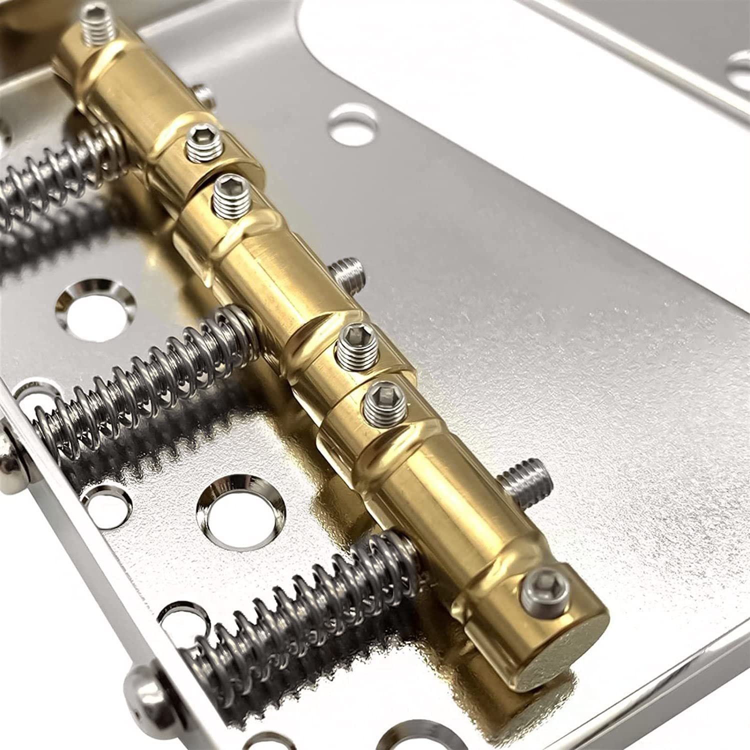 Tuoren Vintage Telecaster Bridge With Brass Compensated 3 Saddles Assembly Fit Fender Telecaster Tele Electric Guitar