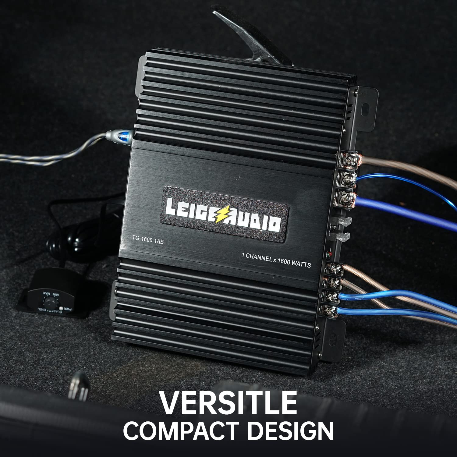 Leigesaudio 1600 Watts Monoblock Amplifier, Class A/B, Remote Subwoofer Control, Mosfet Power Supply, Subwoofer Amplifiers For C