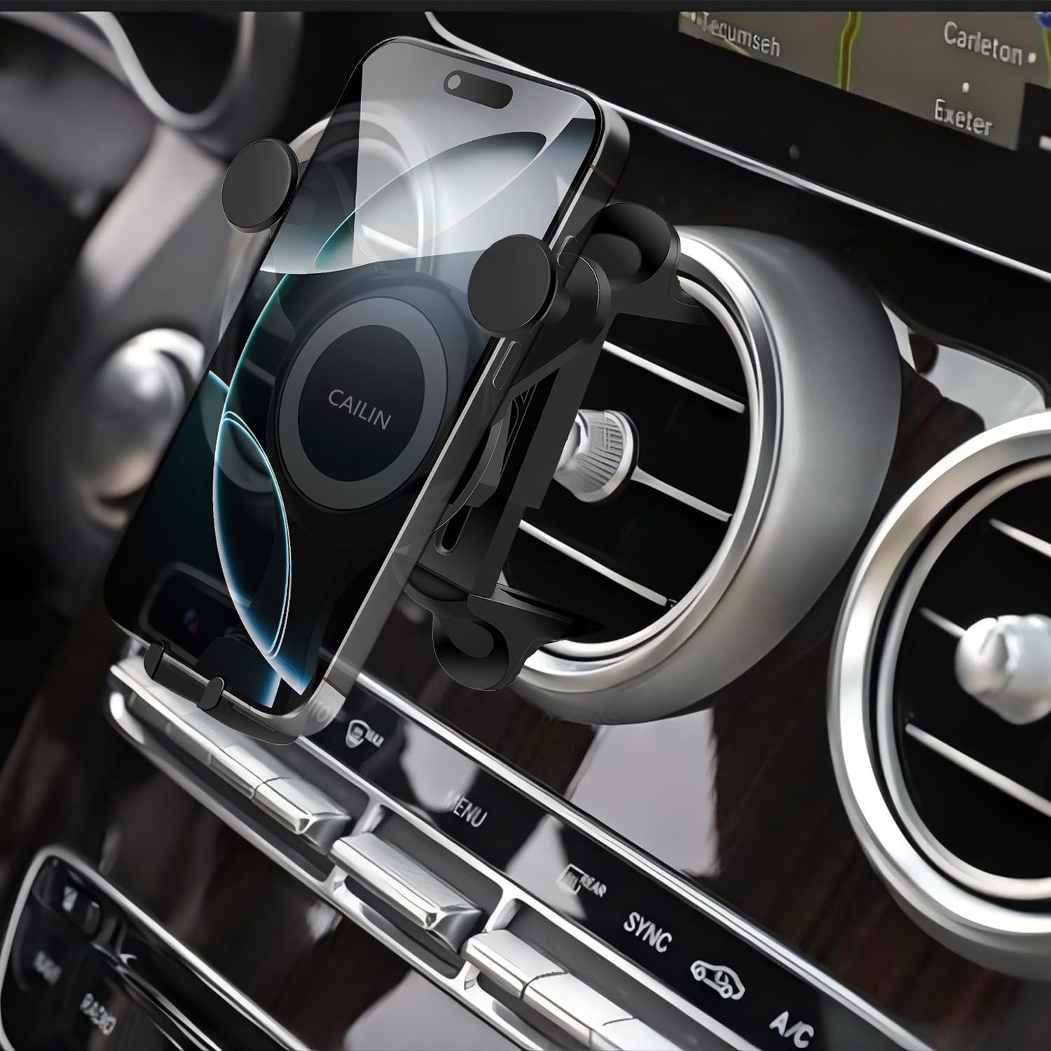 Icailin Car Phone Holder Mount Compatible With Jeep Wrangler Mercedes Benz C-Class, E-Class,S-Class,B-Class,A-Class, V-Classglc/