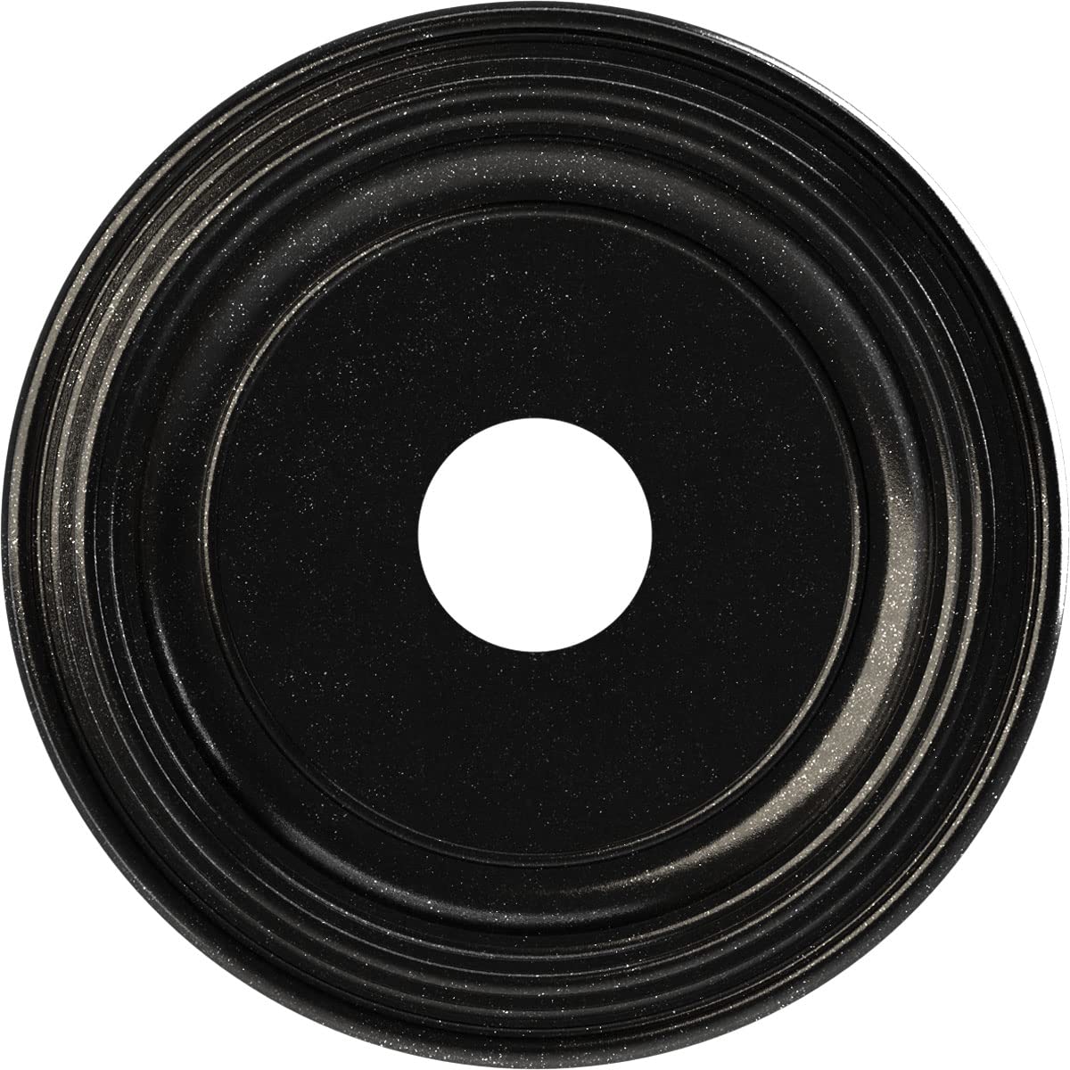 Ekena Millwork Cmp16Tragx Traditional Thermoformed Pvc Ceiling Medallion (Fits Canopies Up To 9 1/2''), 16''Od, Textured Metalli