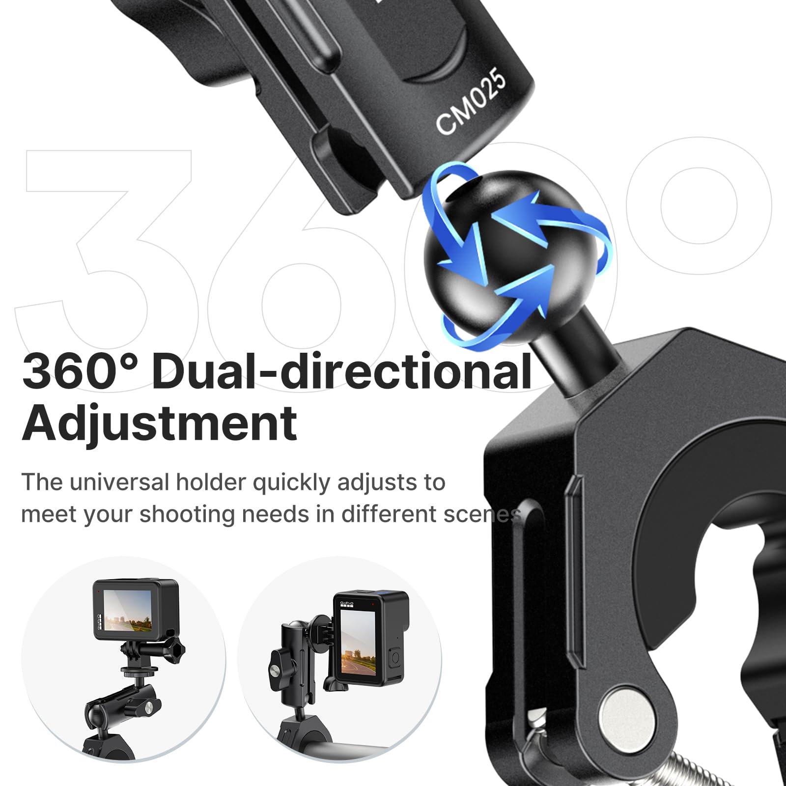 Ulanzi Goquick Bicycle Bracket For Gopro 360Motorcycle Camera Mount For Bike Holder Handlebar Mount W Adpter For Hero Action Cam