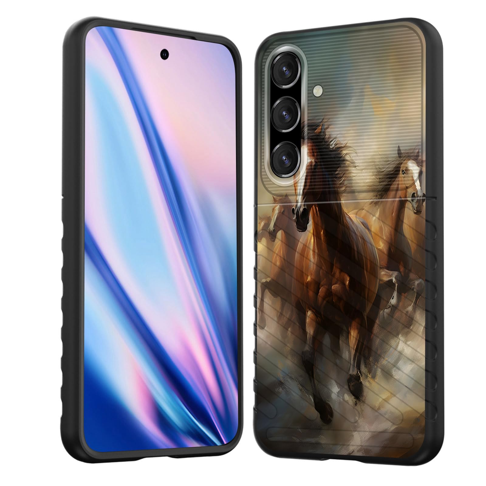 Efgwsder For Galaxy S24 Fe Case,Shock-Absorption Flexible Tpu Rubber Protective Cell Phone Cover For Samsung Galaxy S24 Fe 6.7 I