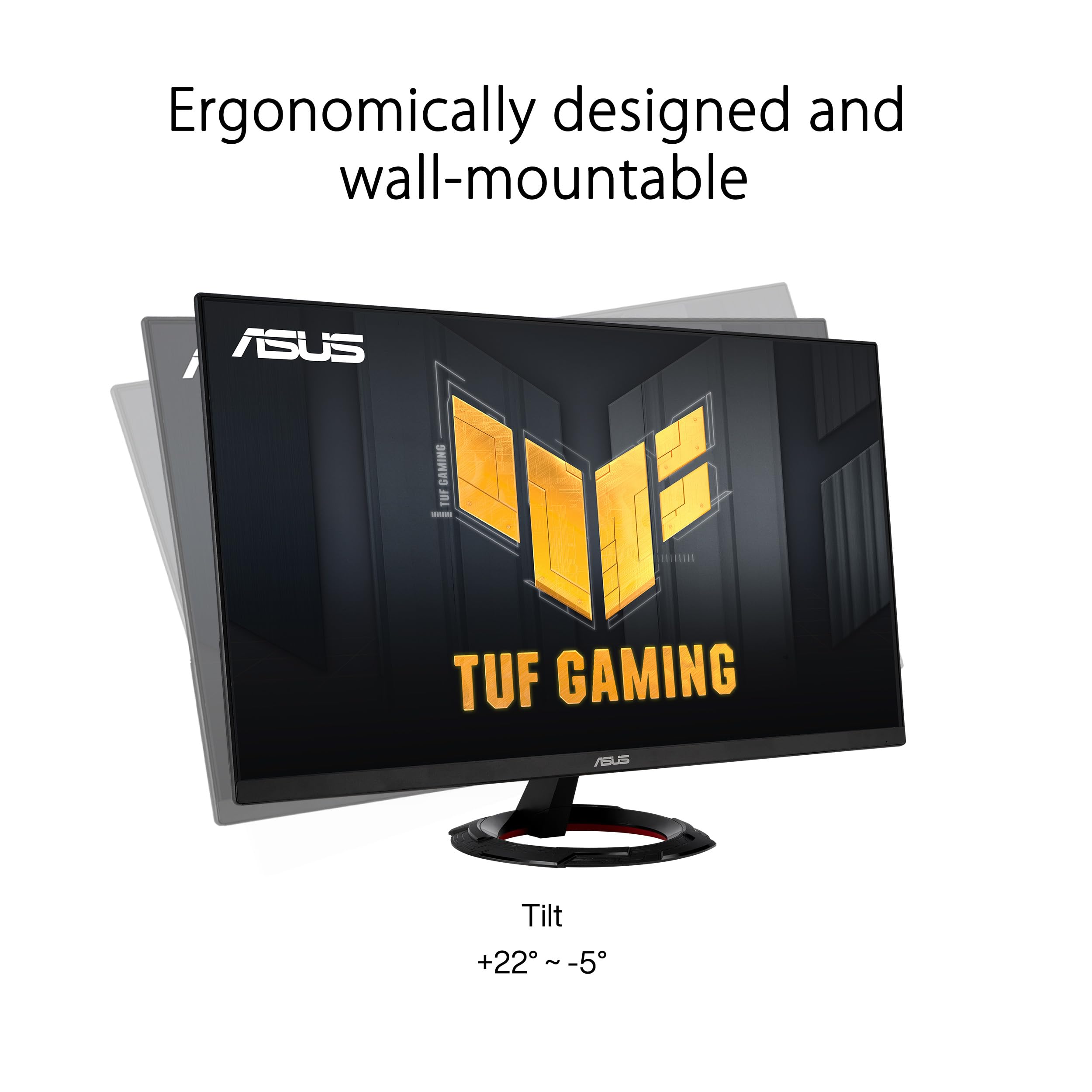 Asus Tuf Gaming 23.8    1080P Monitor (Vg249Q3R)   Full Hd, 180Hz, 1Ms, Fast Ips, Extreme Low Motion Blur, Freesync, Variable Ov