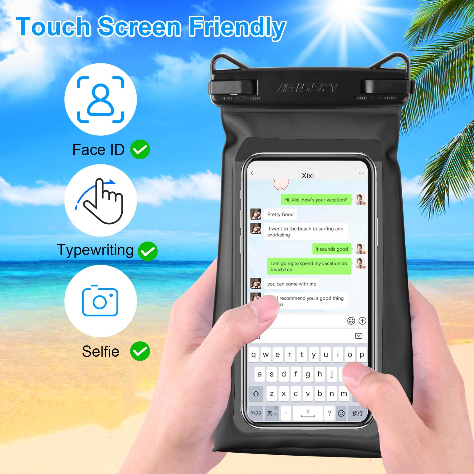 Large Capacity Waterproof Phone Pouch Floating, Waterproof Bag Case For Iphone 15 14 Pro Max 13 12 11 X Xr 8 Plus Samsung Up To