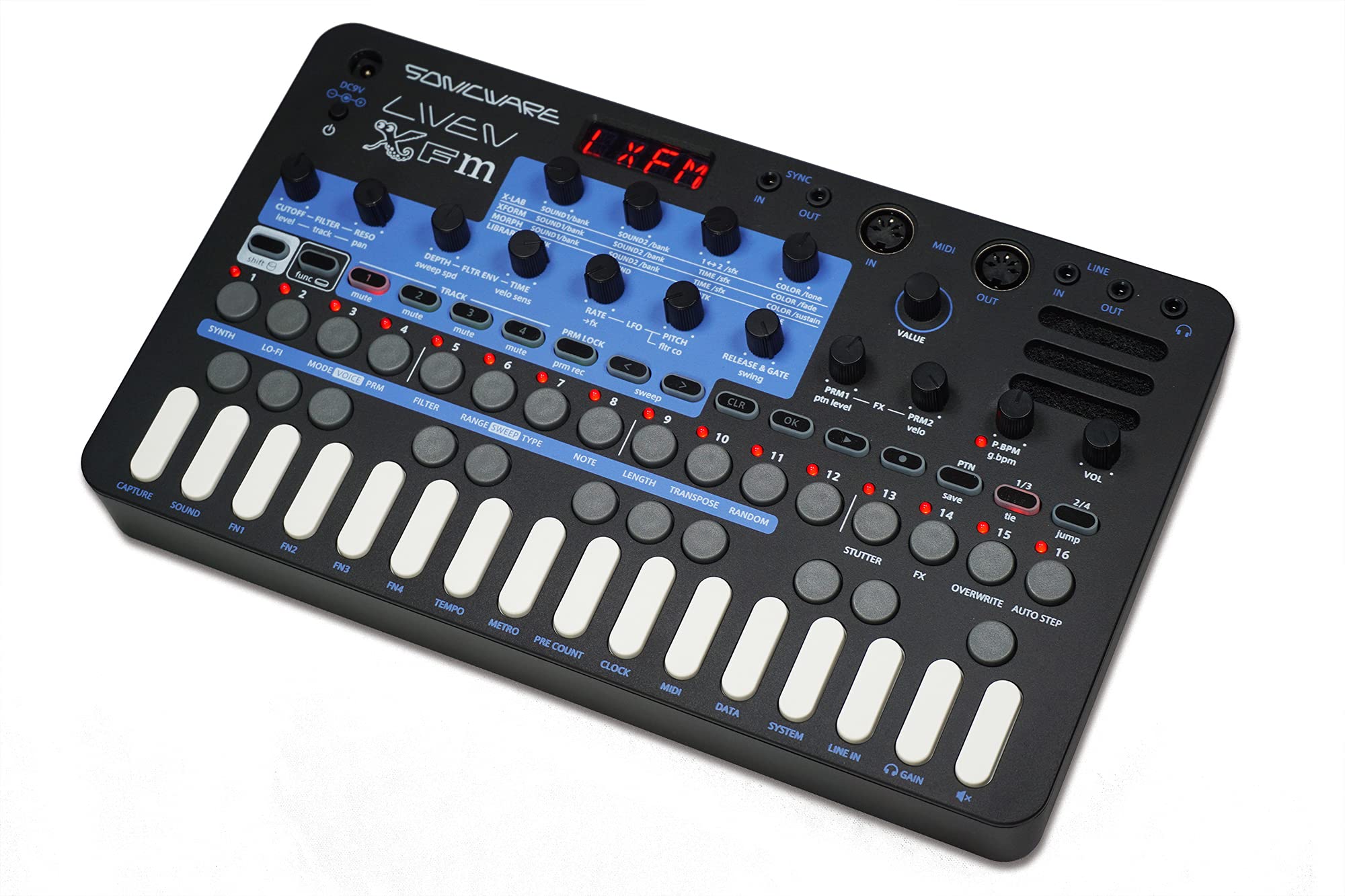 Sonicware Liven Xfm [Fm Synthesizer Groove Box] 3 New Fm Engines With 4 Track Sequencer