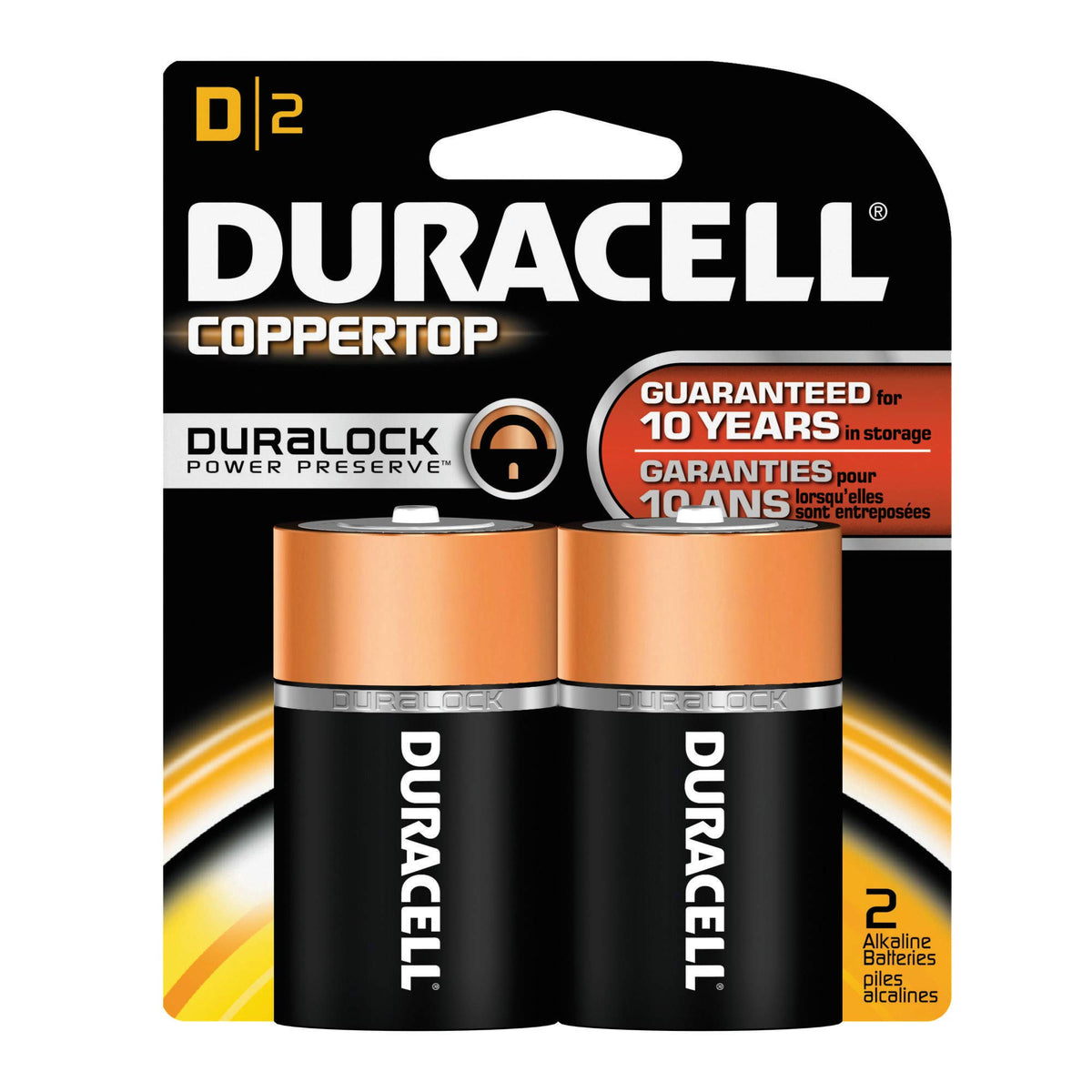 Duracell Coppertop D Alkaline Batteries 2 Each (Pack Of 18)
