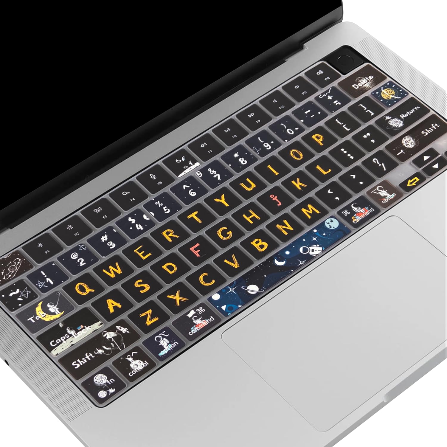 Wslucko Keyboard Cover Skin For 2021 2024 Macbook Pro14''/16    (Model: A2442 A2485 A2992 A2779 A2780 A2991 A2918 M1 M2/M3 Pro/M