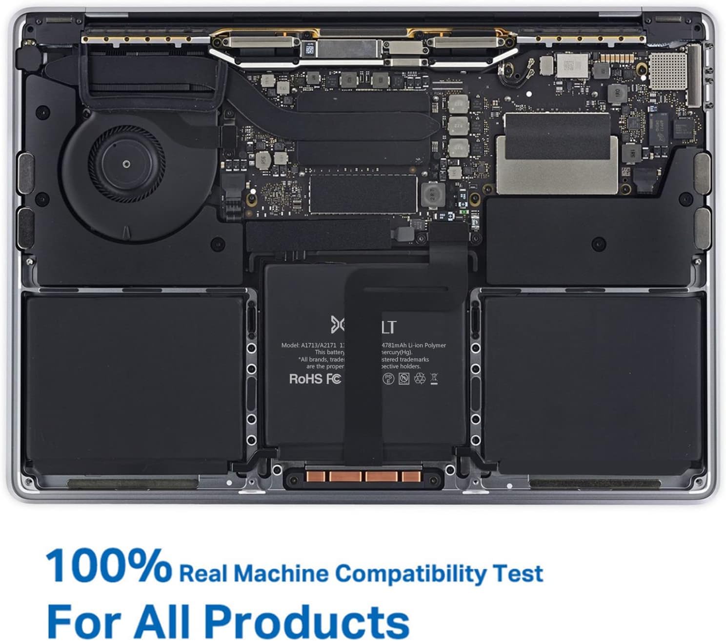 XINGLT A1708 A1713 A2171 Laptop Battery Replacement for MacBook Pro 13 inch (2016-2022) 66.18Wh 5800mAh