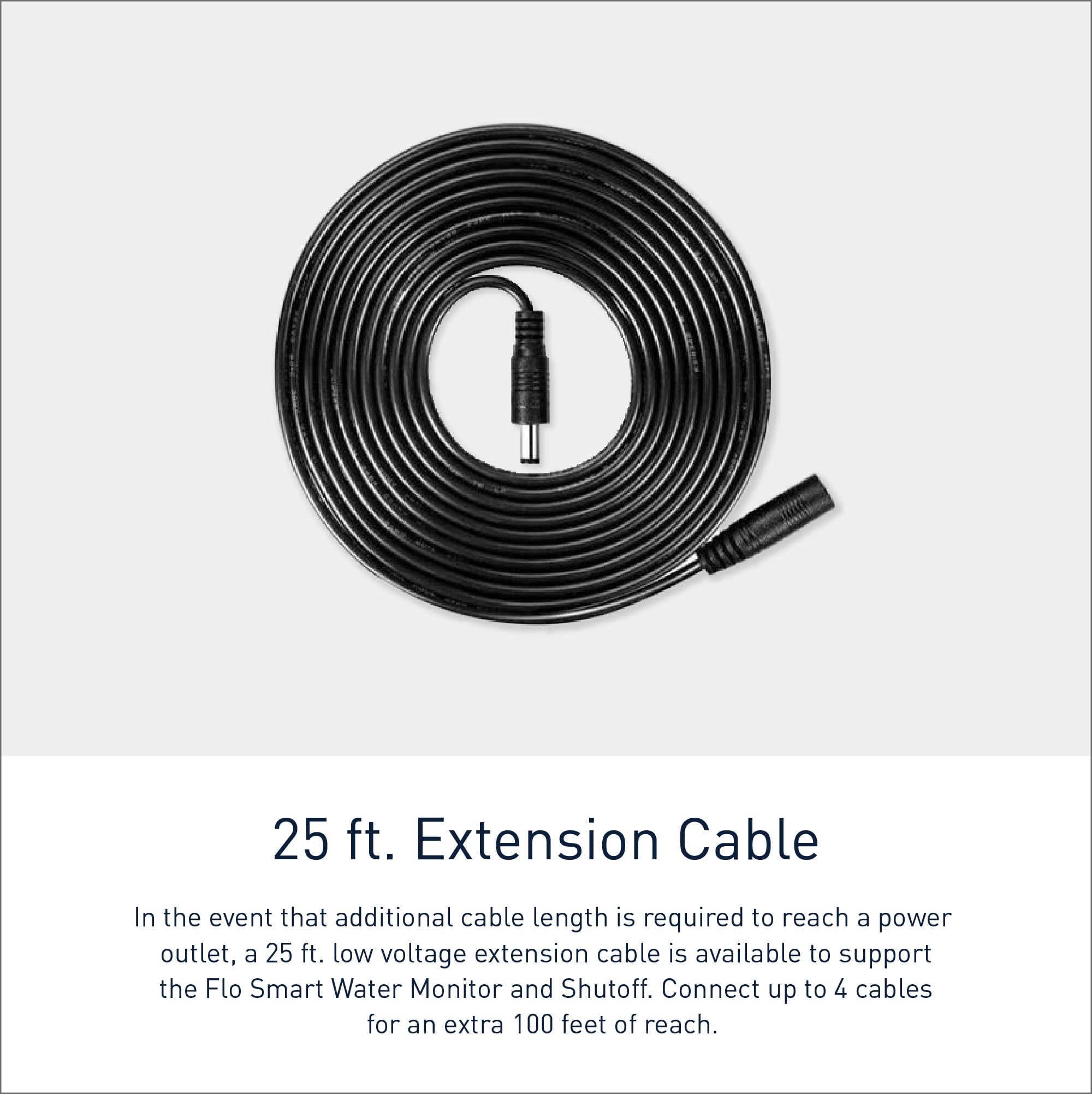 Moen 920 003 Flo Smart Water Monitor And Shutoff 25 Ft Extension Cable