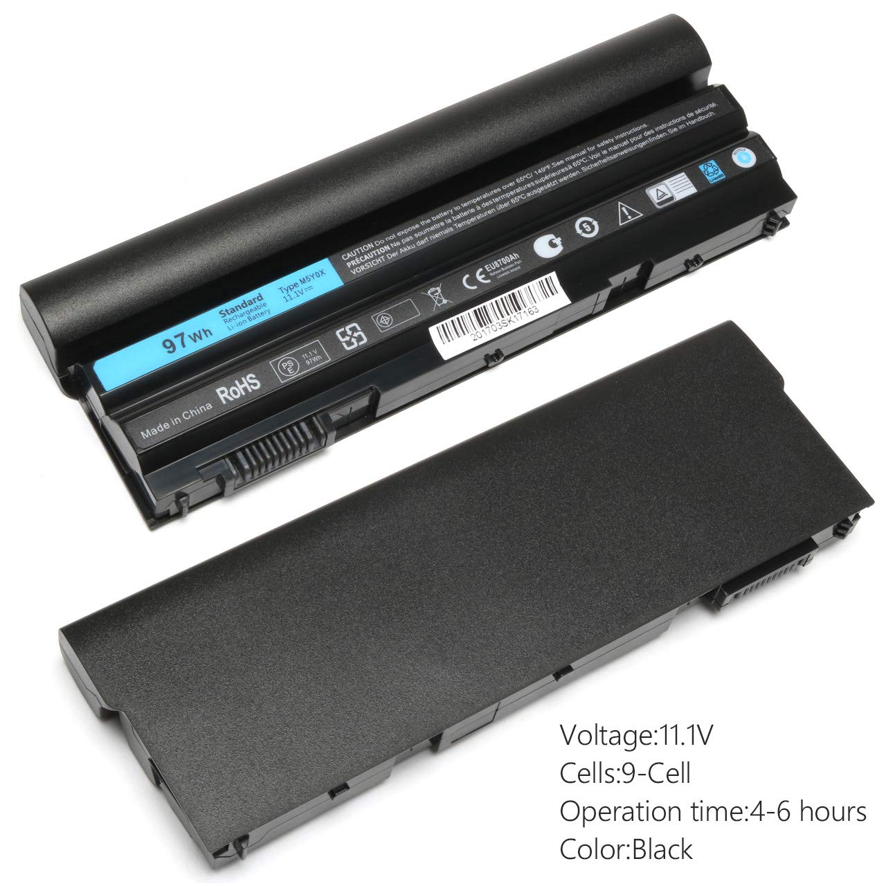 Solice 97Wh M5Y0X Laptop Battery For Dell Latitude E6420 E6430 P25G001 E6520 P14F001 E6530 E5420 E5520 E5430 E5530 P28G 001 E644