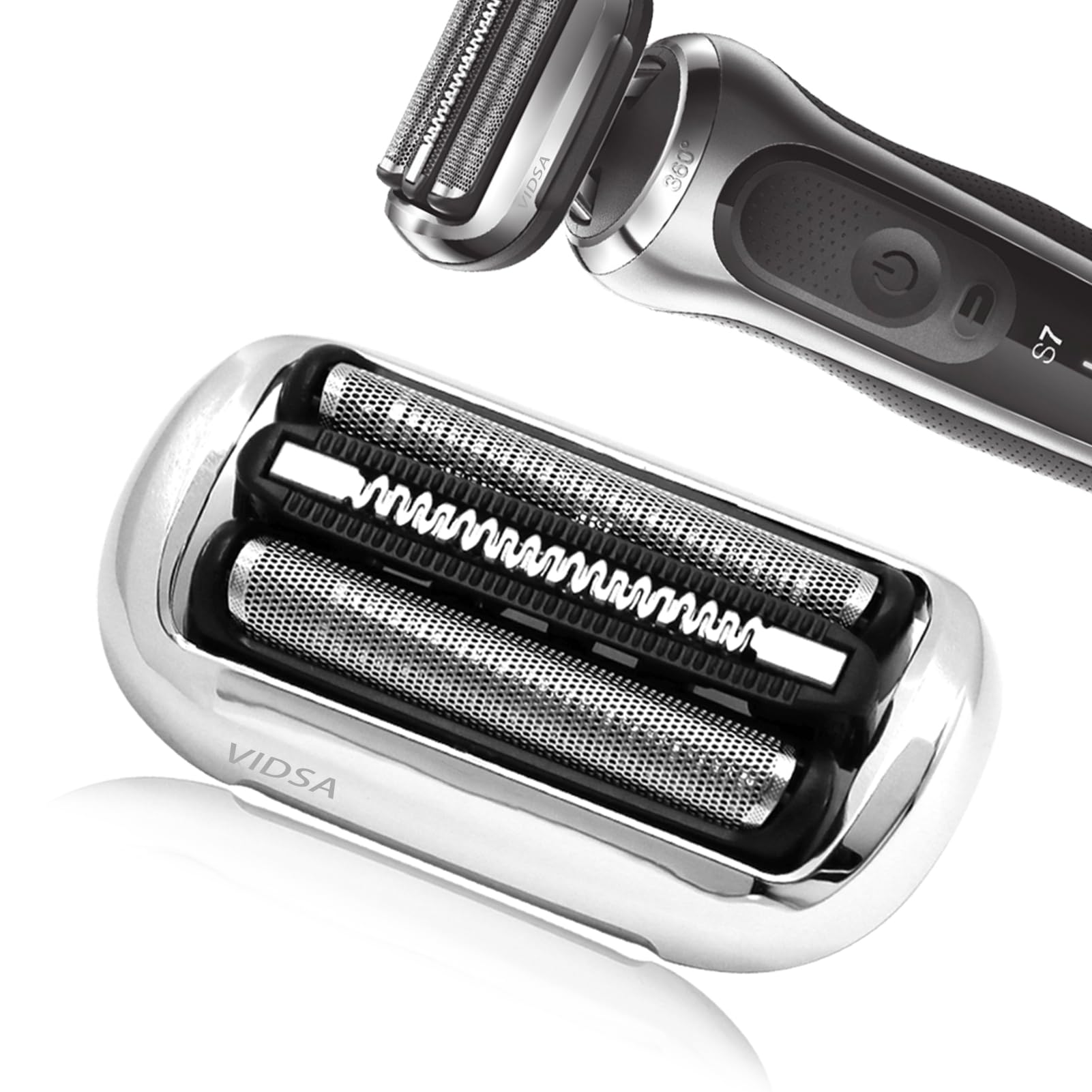 VIDSA Series 7 73/74S 360 Replacement Head for BRAU S7 New Gens Eletric Shaver 7020s, 7025s, 7027cs, 7071cc, 7075cc, 7085cc Mode