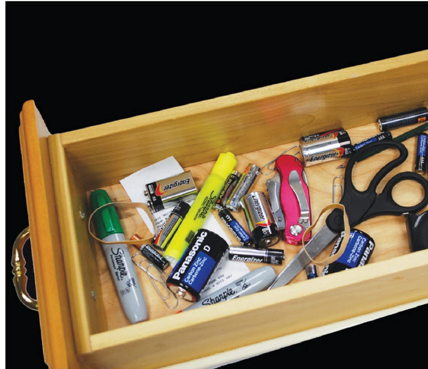 Storacell By Powerpax Slimline Aa Battery Storage Caddy, Yellow   Holds 4 Batteries (Not Included)